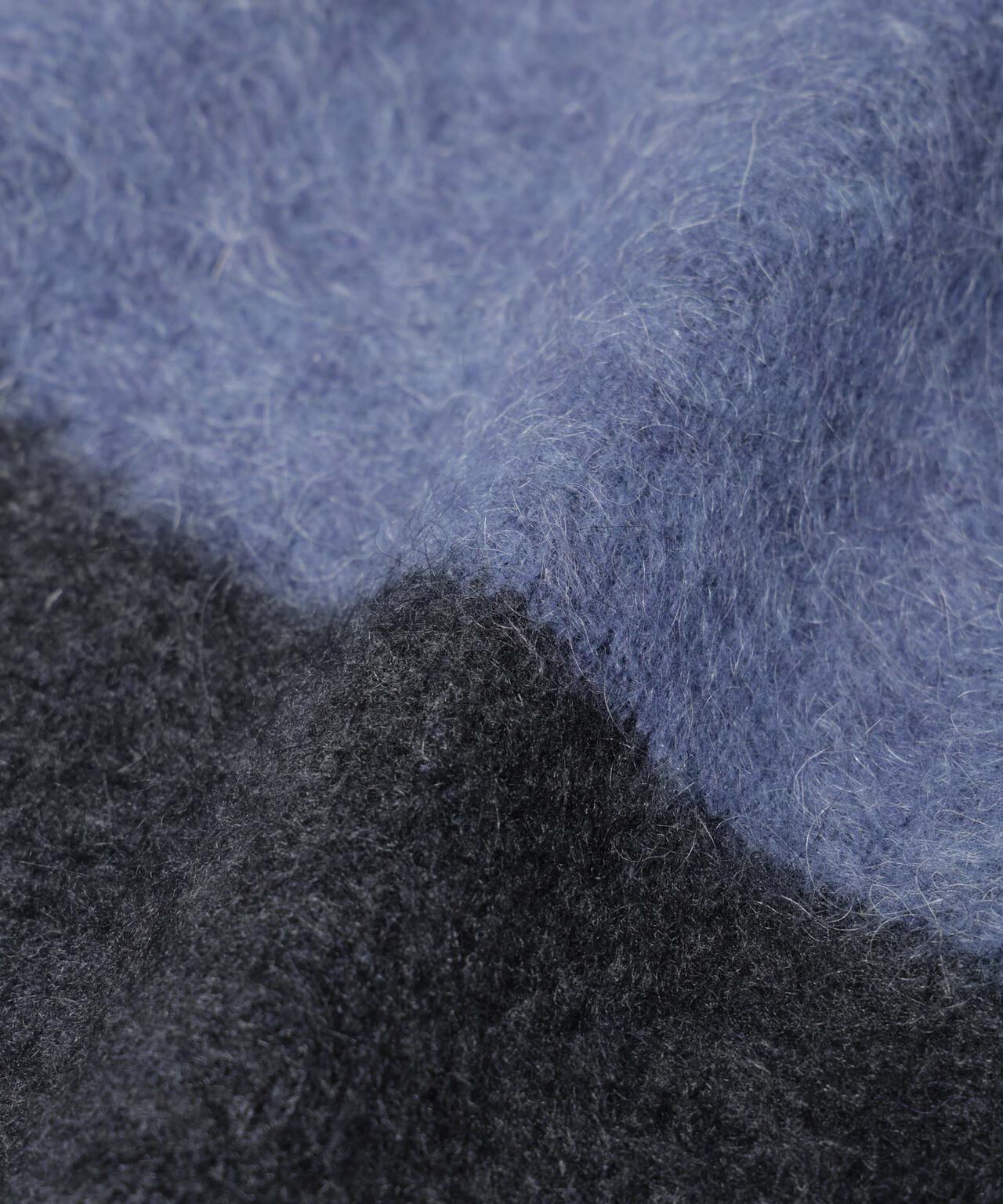 「COFIL」 SCIARADA モヘヤ混 ランドスケープニットカーディガン