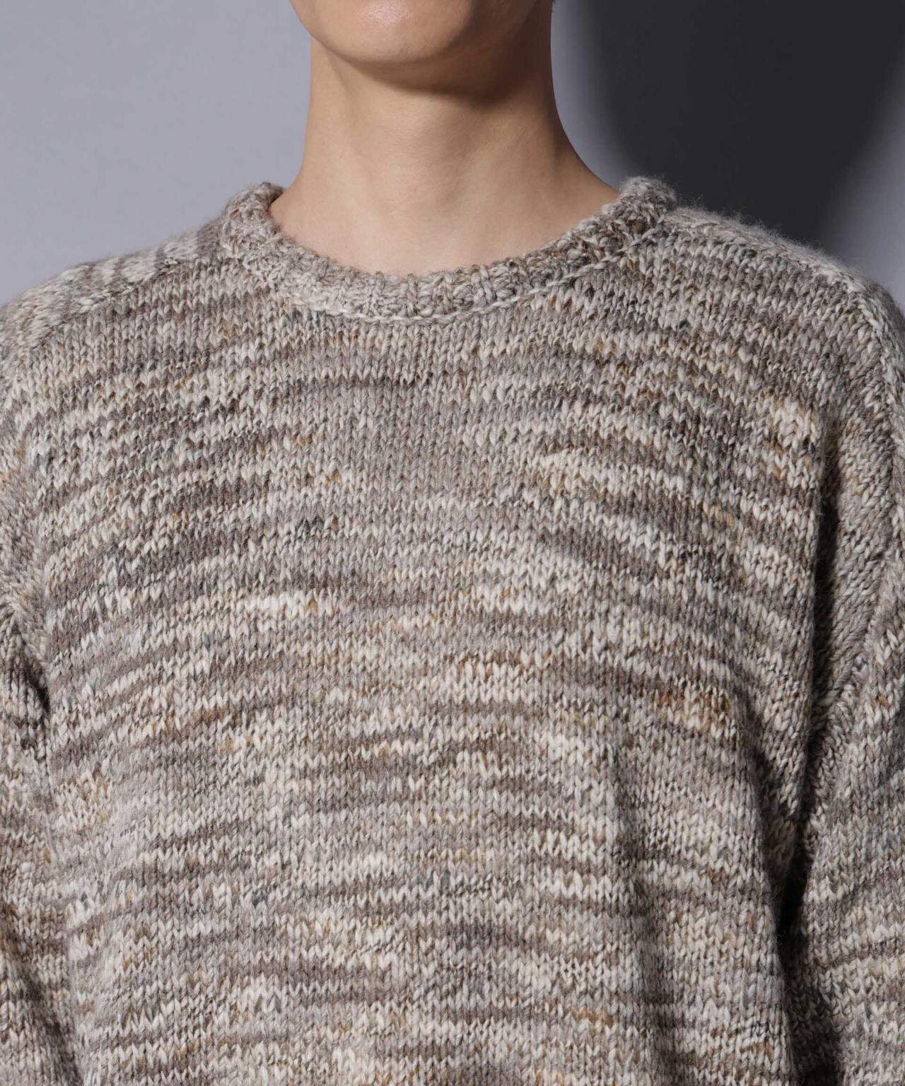「COFIL」 PAVONE HOLIDAY メランジクルーネックニット