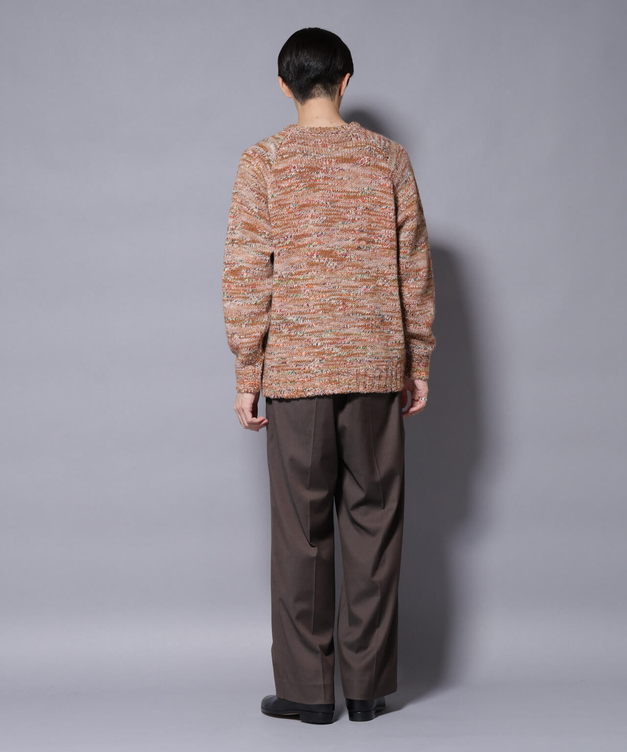 「COFIL」 PAVONE HOLIDAY メランジクルーネックニット