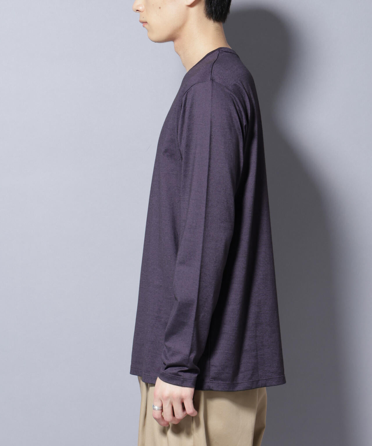 ソラーロライトストレッチクルーネックTシャツ 長袖