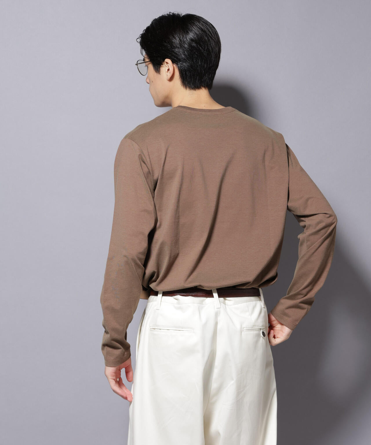 ソラーロライトストレッチクルーネックTシャツ 長袖