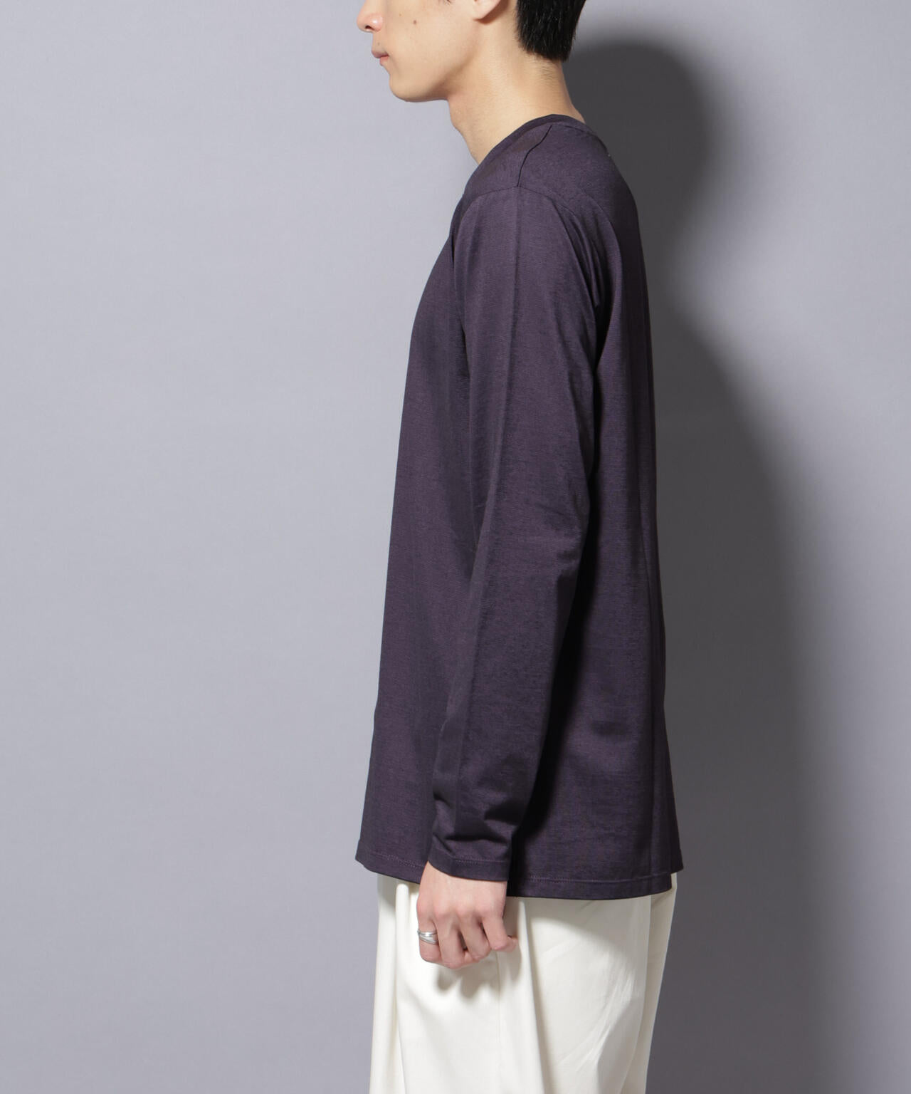 ソラーロライトストレッチヘンリーネックTシャツ 長袖