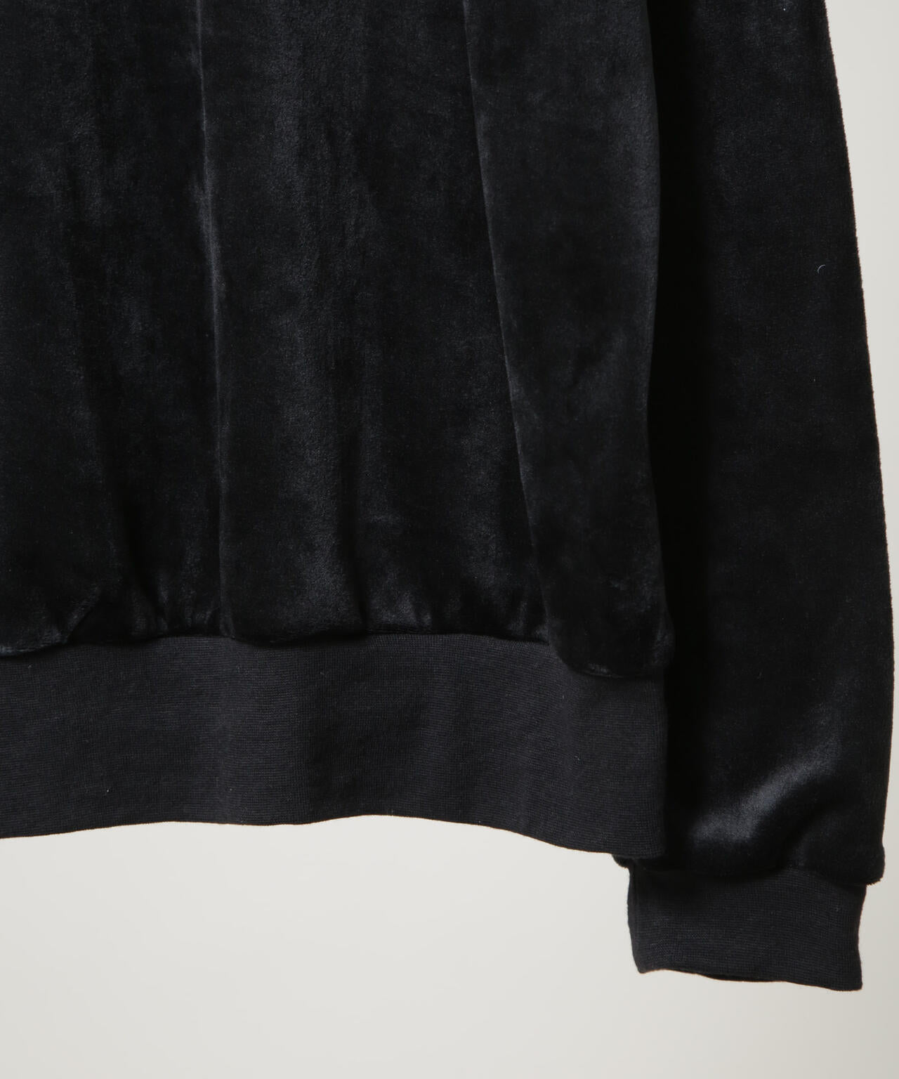 ベロアプルオーバー Vネックスウェット