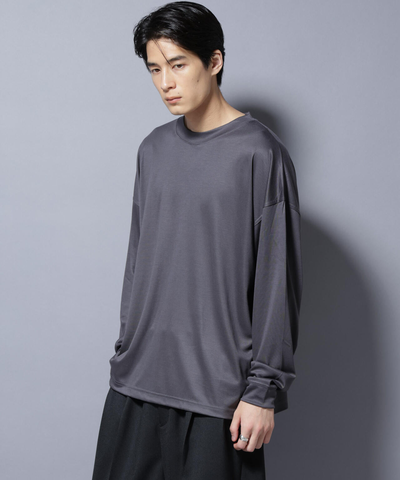 MIYATA×NANO JAPAN MADE キュプラ混 Tシャツ 長袖