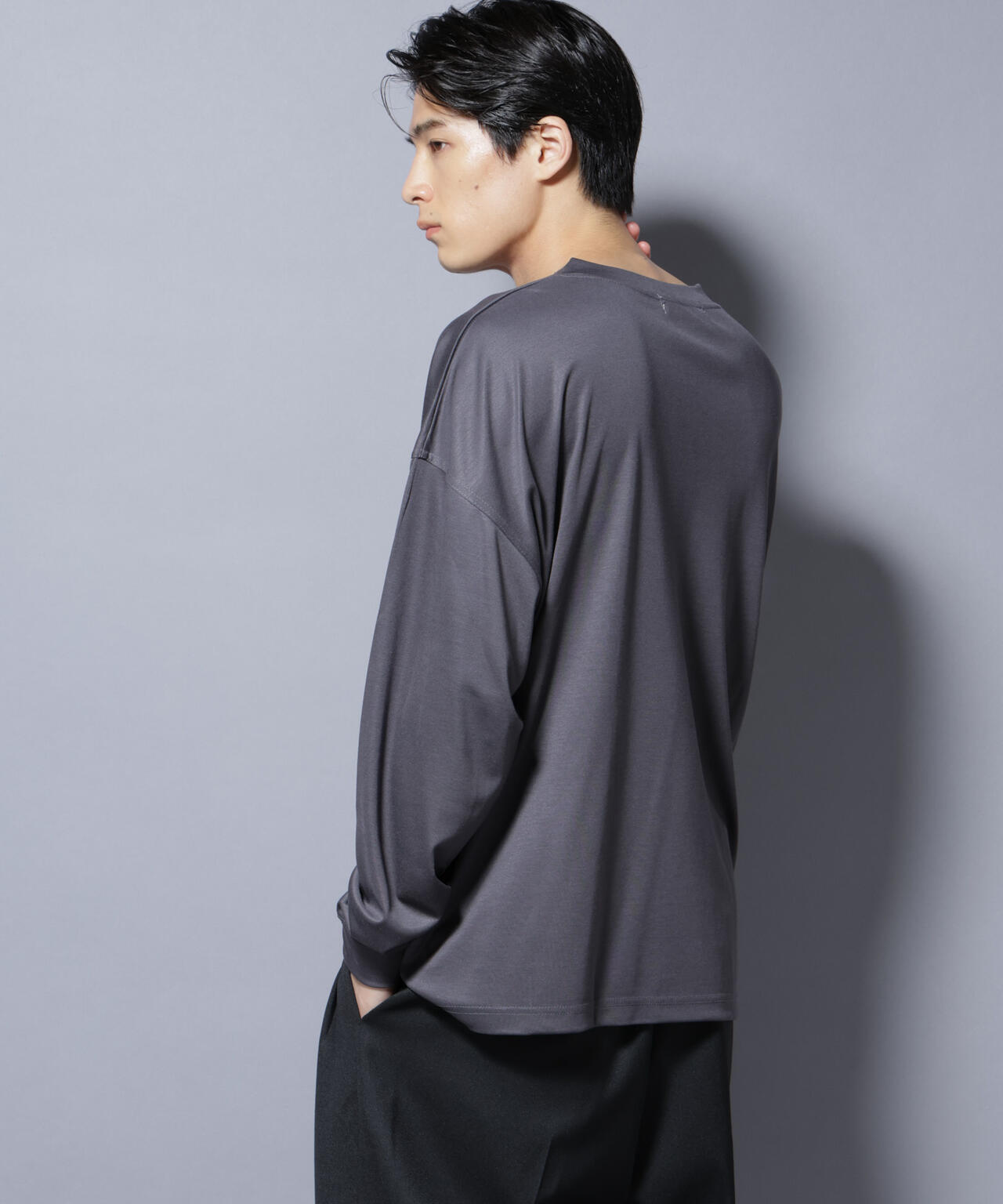 MIYATA×NANO JAPAN MADE キュプラ混 Tシャツ 長袖