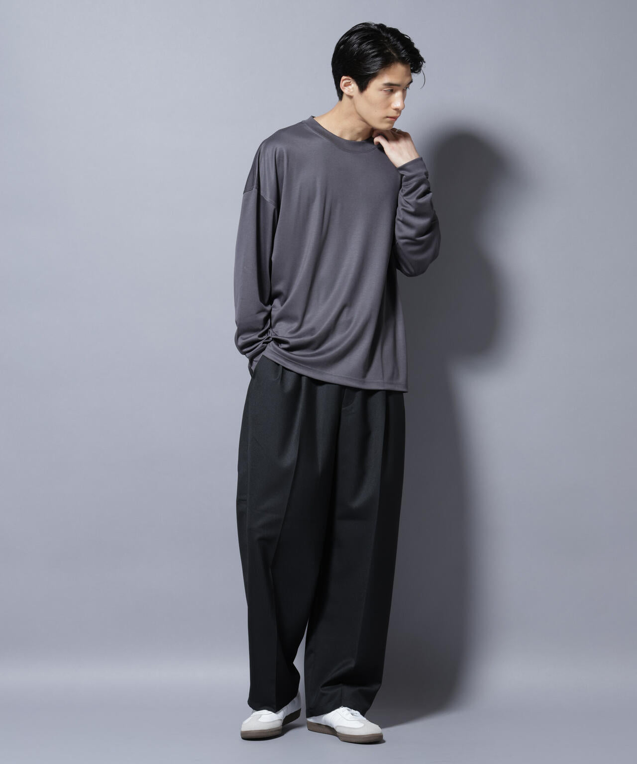 MIYATA×NANO JAPAN MADE キュプラ混 Tシャツ 長袖