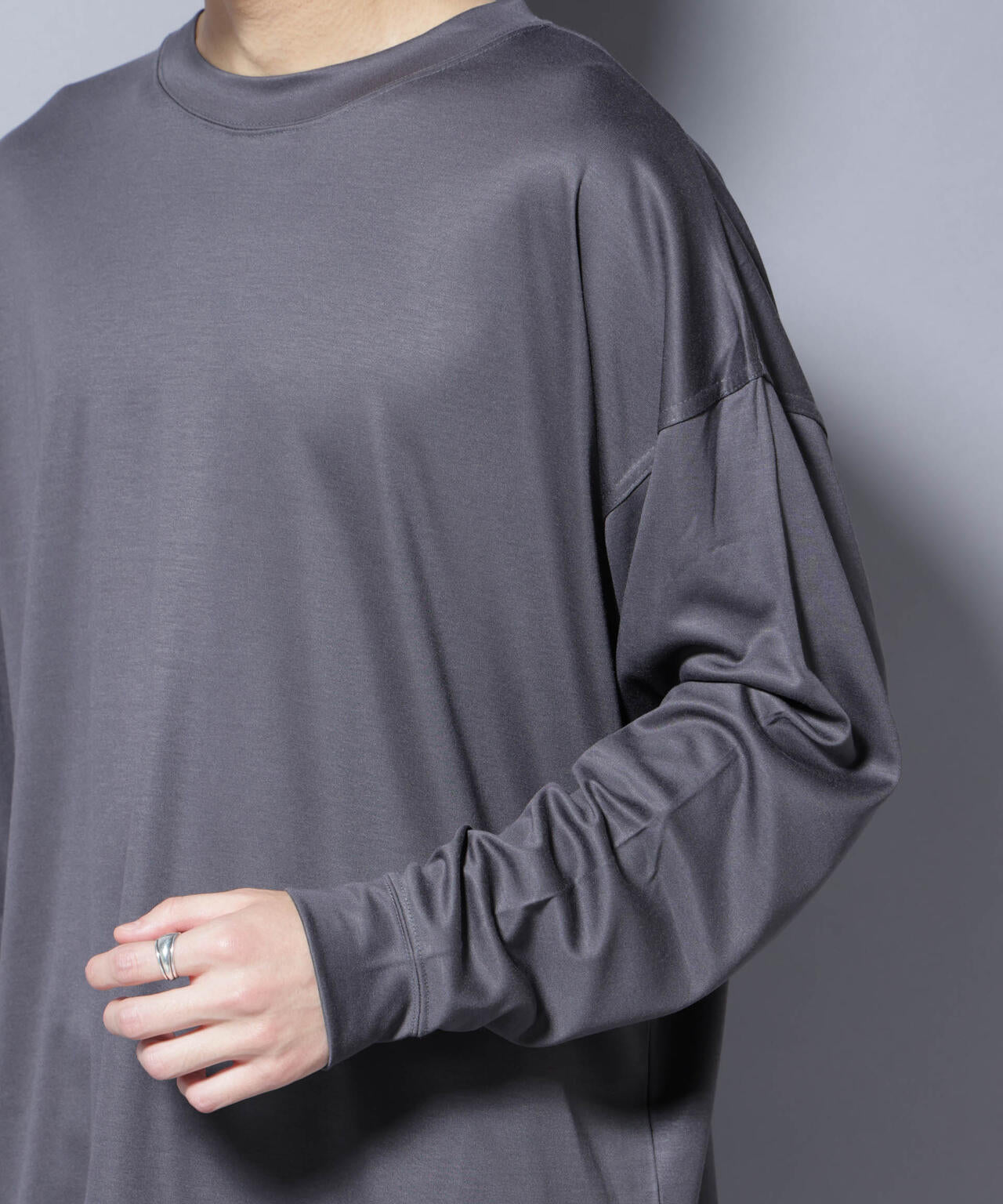 MIYATA×NANO JAPAN MADE キュプラ混 Tシャツ 長袖