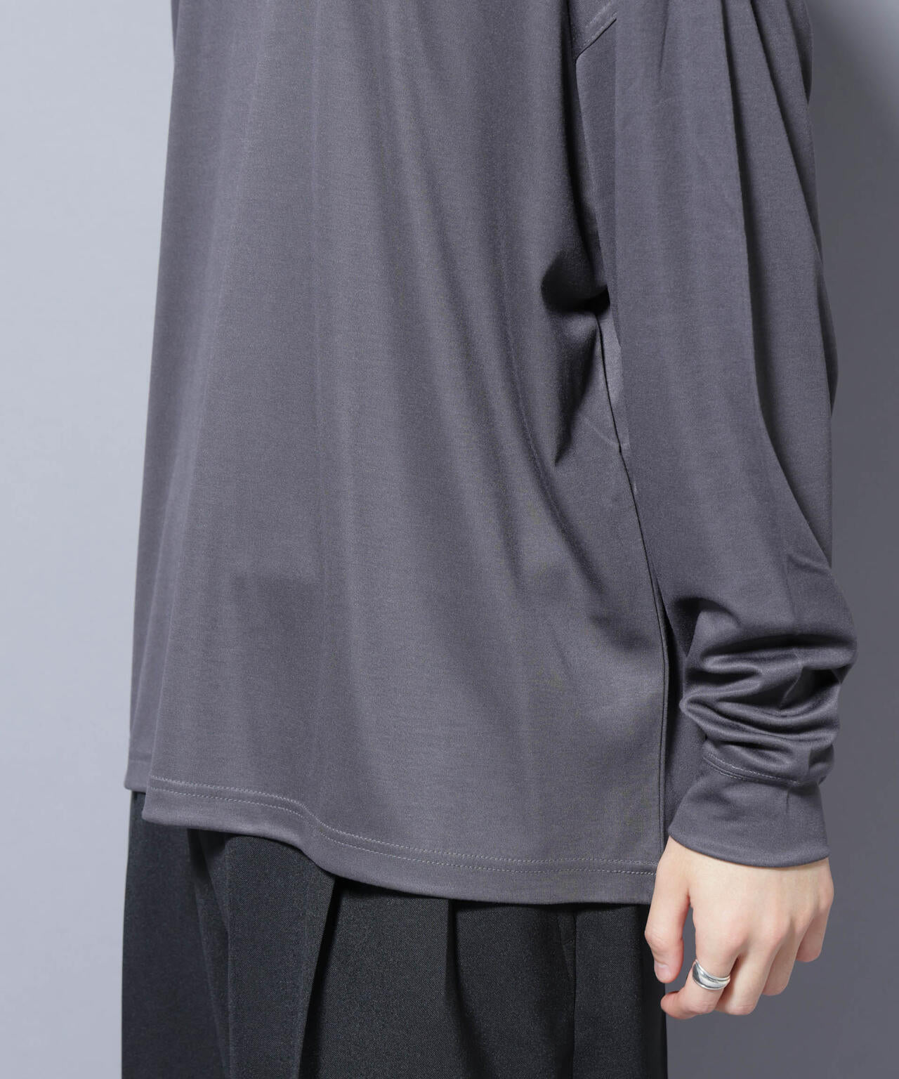 MIYATA×NANO JAPAN MADE キュプラ混 Tシャツ 長袖