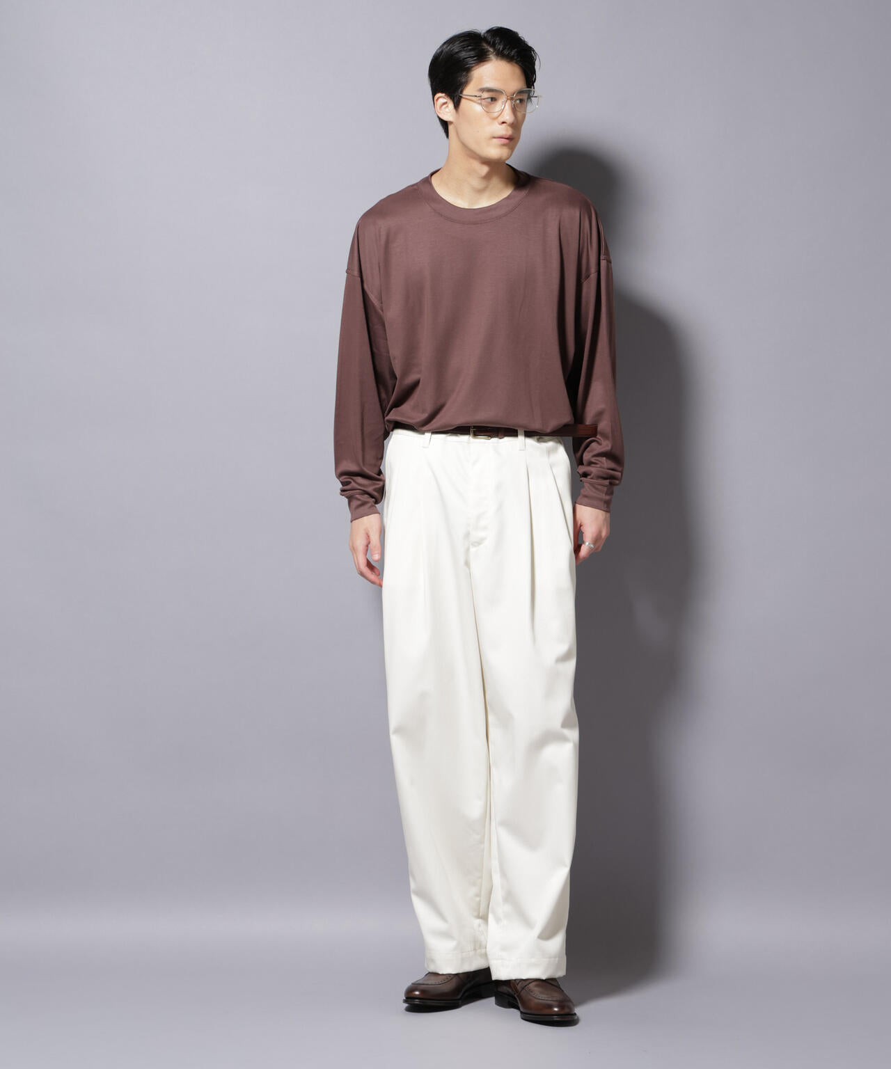 MIYATA×NANO JAPAN MADE キュプラ混 Tシャツ 長袖