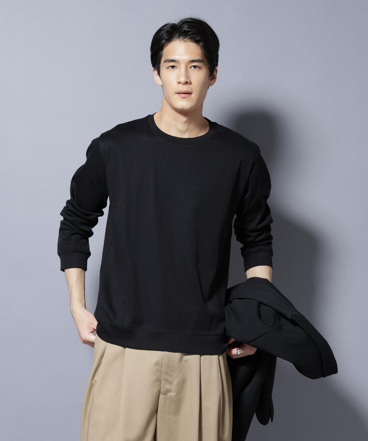 「FORMAL JERSEY」 クルーネックカットソー長袖