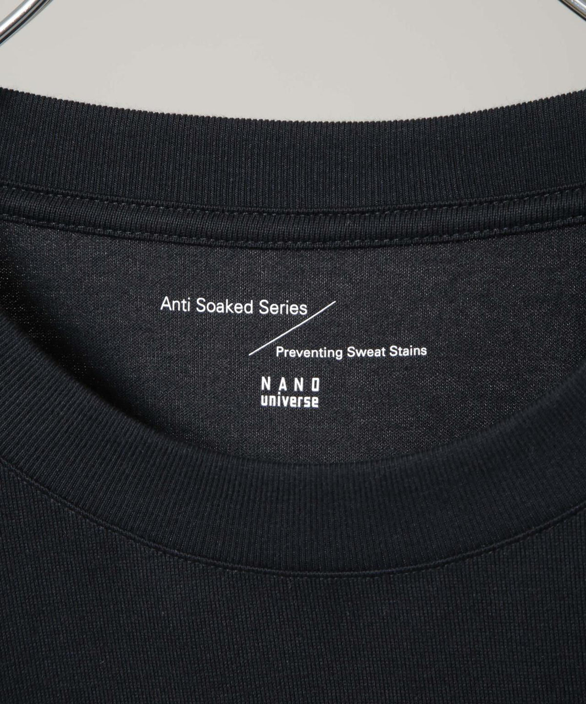 Anti Soaked(R) 汗染み防止 クルーネックワイドTシャツ七分袖