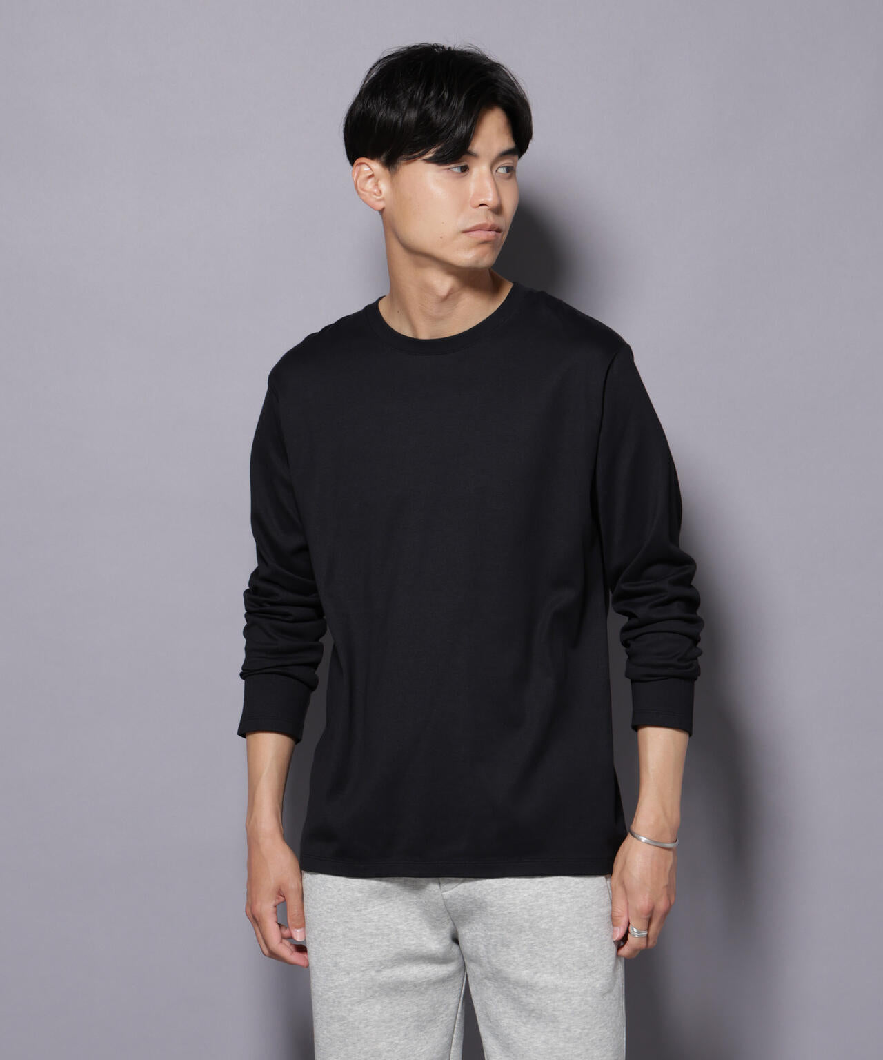 Anti Soaked(R)汗染み防止 クルーネックTシャツ 長袖