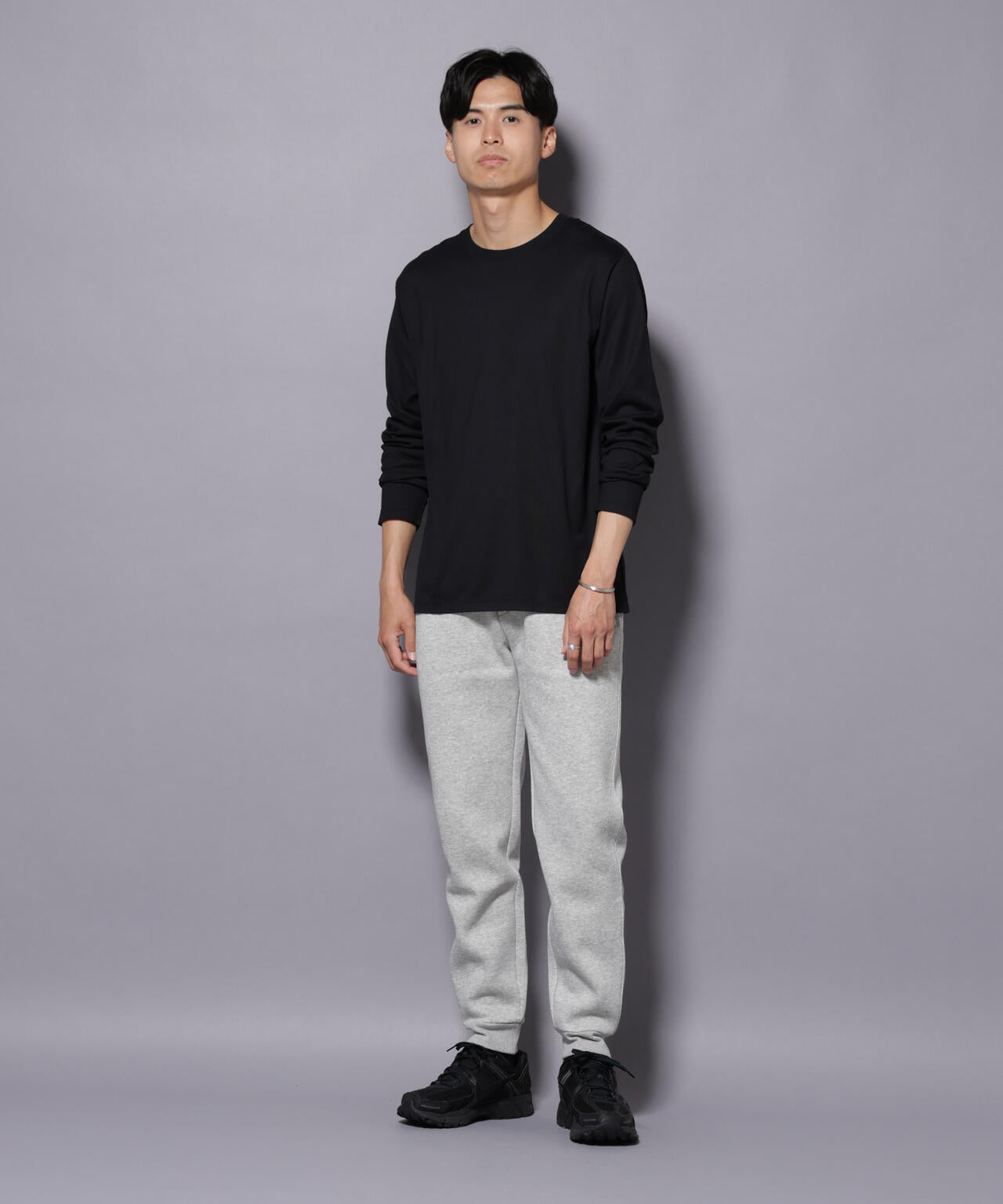 Anti Soaked(R)汗染み防止 クルーネックTシャツ 長袖