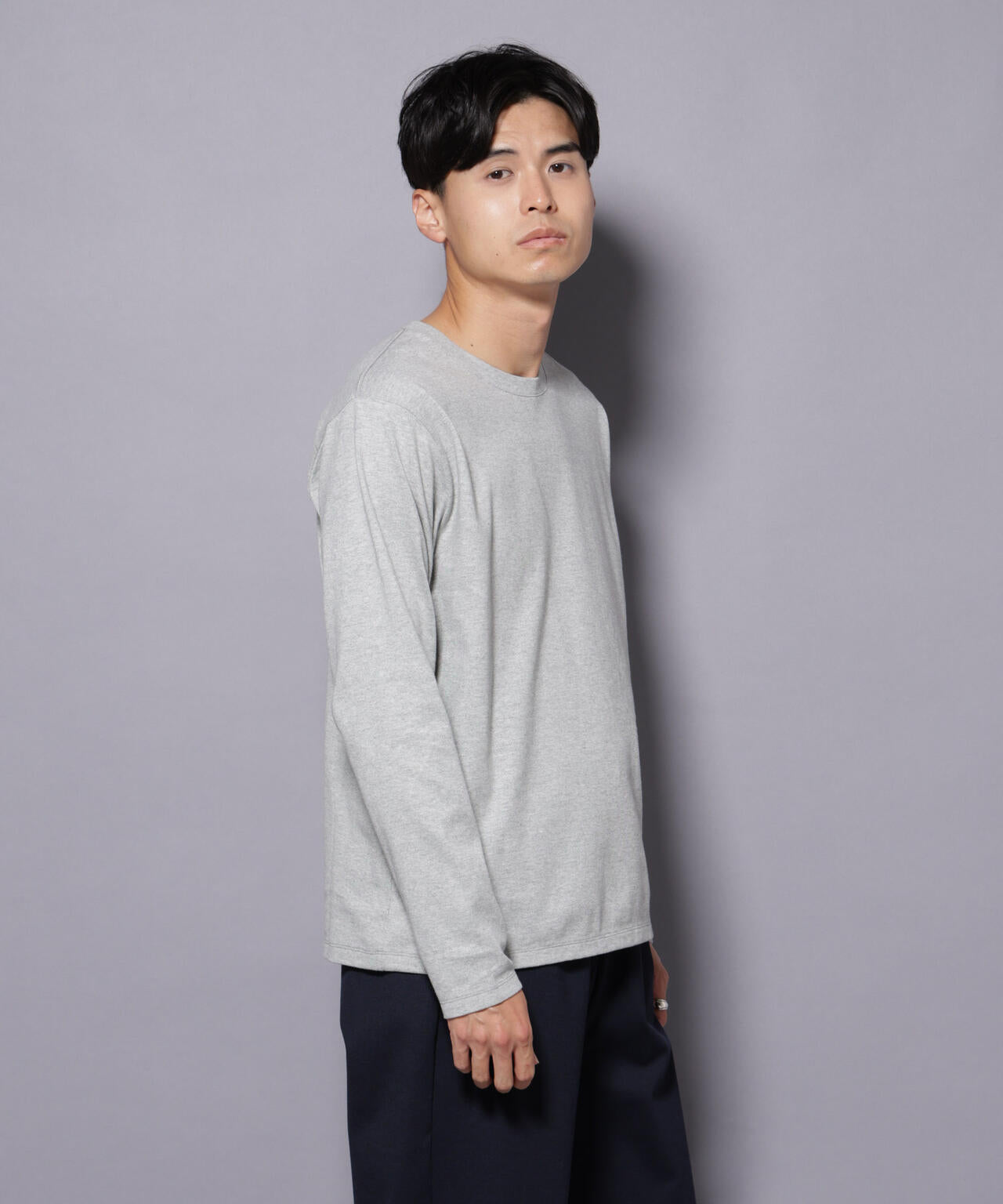 Anti Soaked(R)汗染み防止 クルーネックTシャツ 長袖