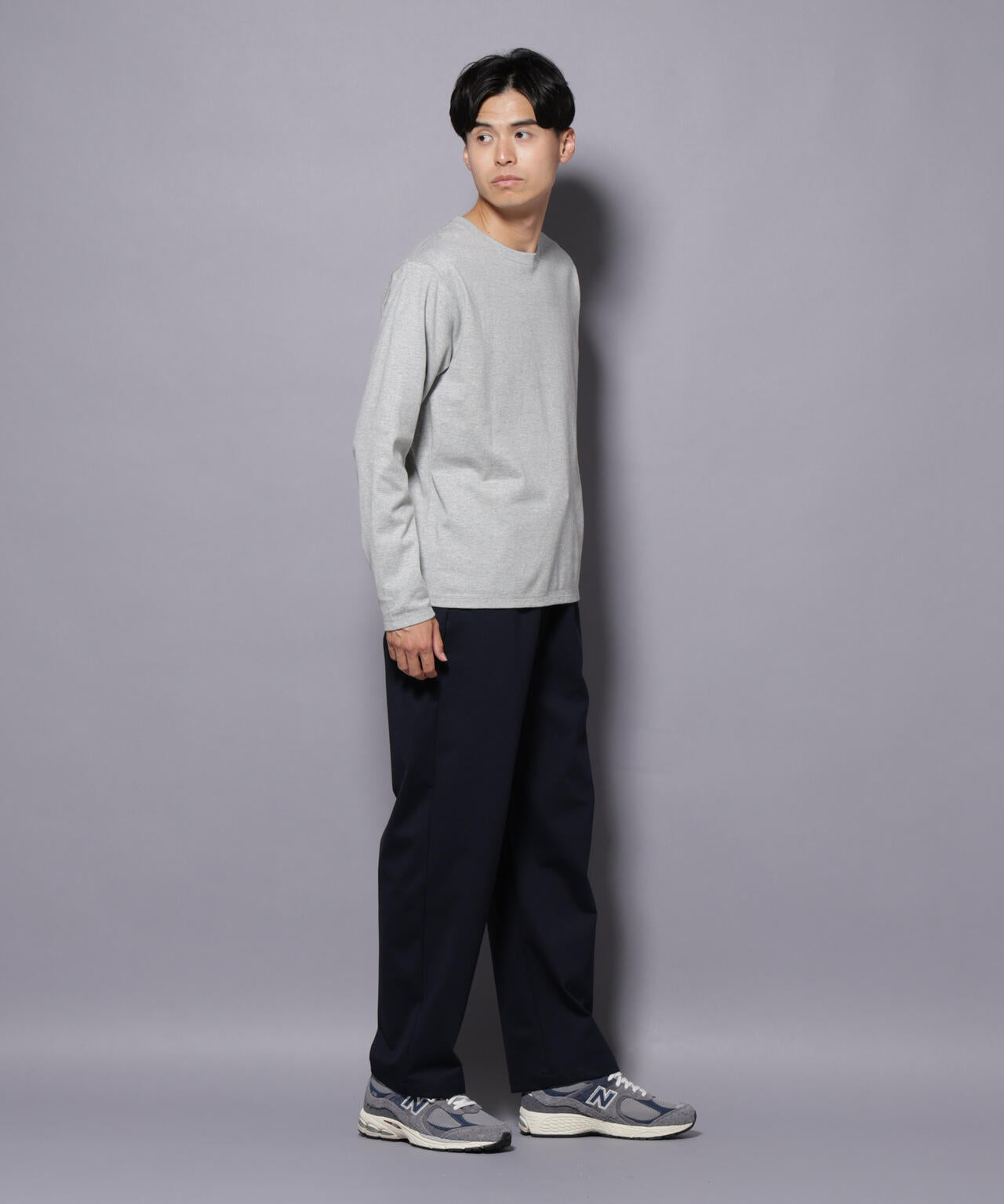 Anti Soaked(R)汗染み防止 クルーネックTシャツ 長袖