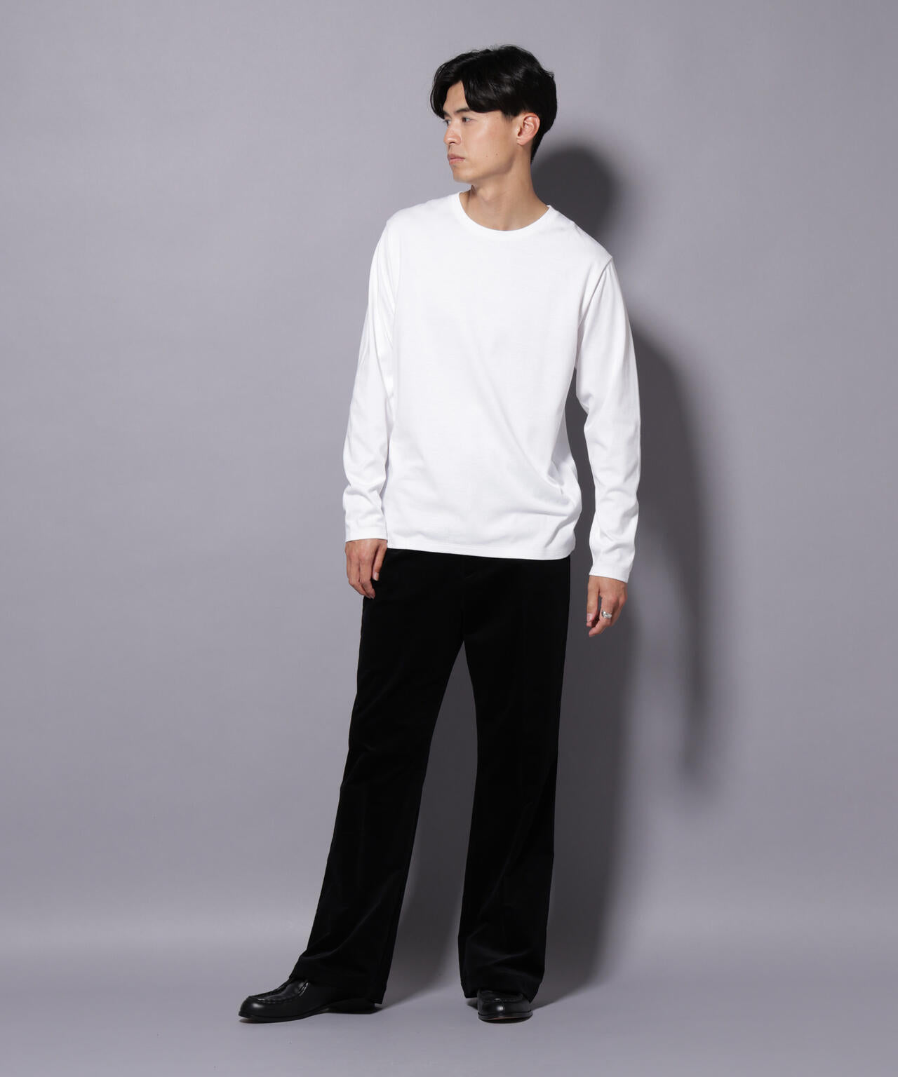 Anti Soaked(R)汗染み防止 クルーネックTシャツ 長袖