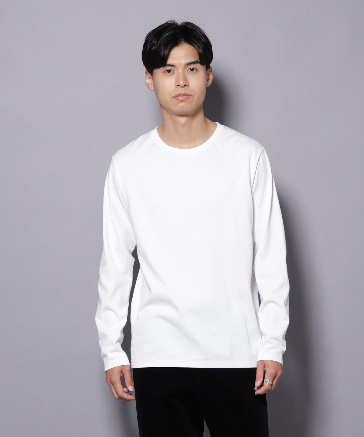 Anti Soaked(R)汗染み防止 クルーネックTシャツ 長袖