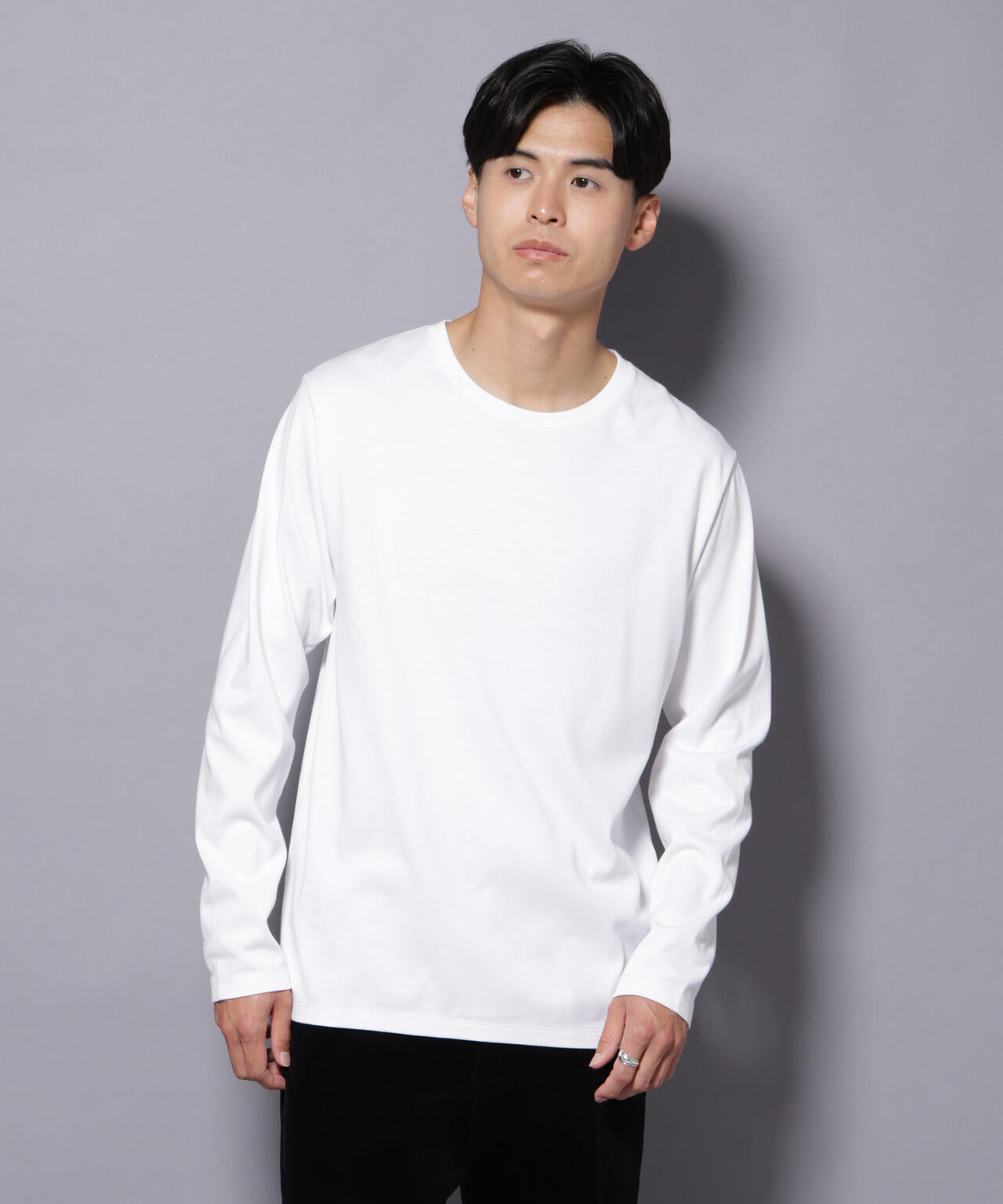 Anti Soaked(R)汗染み防止 クルーネックTシャツ 長袖