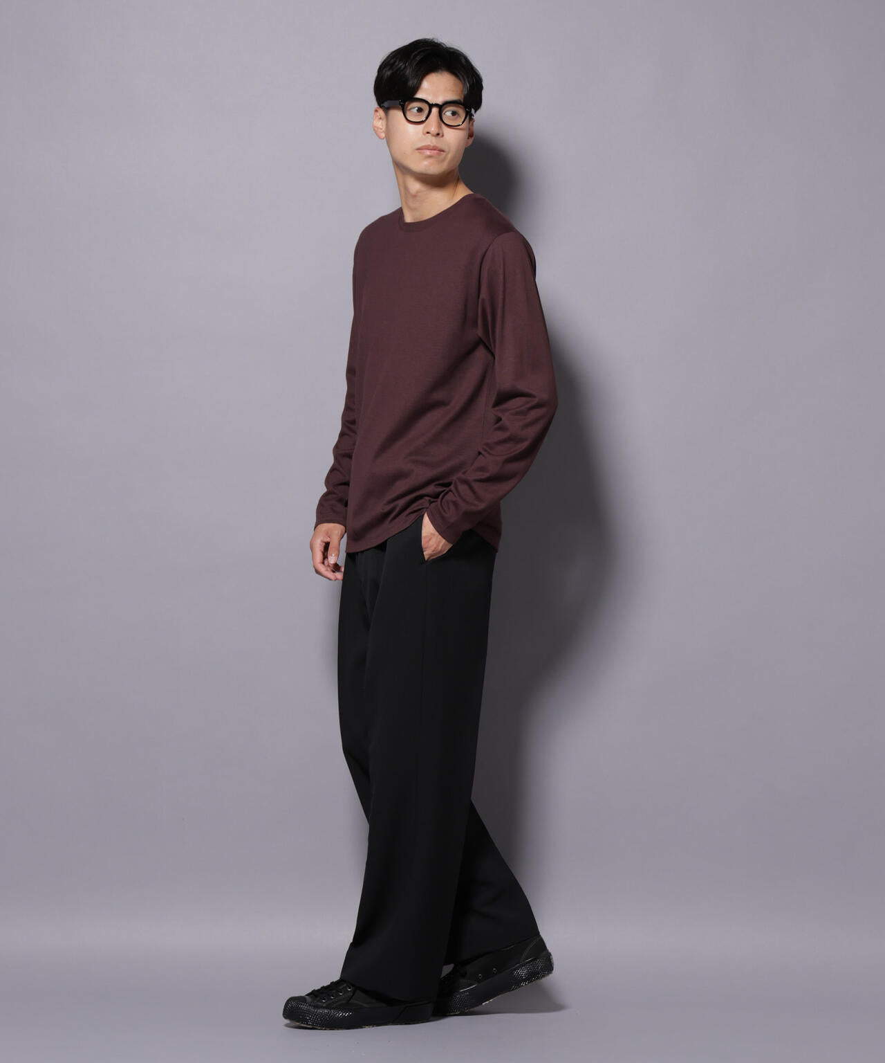 Anti Soaked(R)汗染み防止 クルーネックTシャツ 長袖