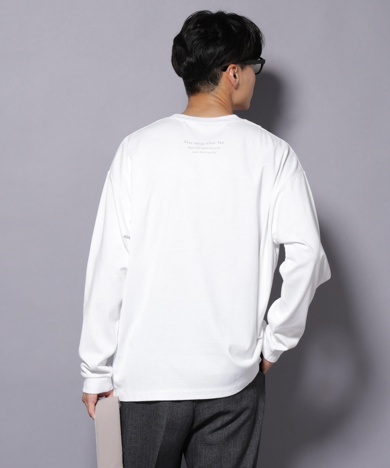 Anti Soaked(R)×SUNCHAIポートレート汗染み防止 Tシャツ長袖