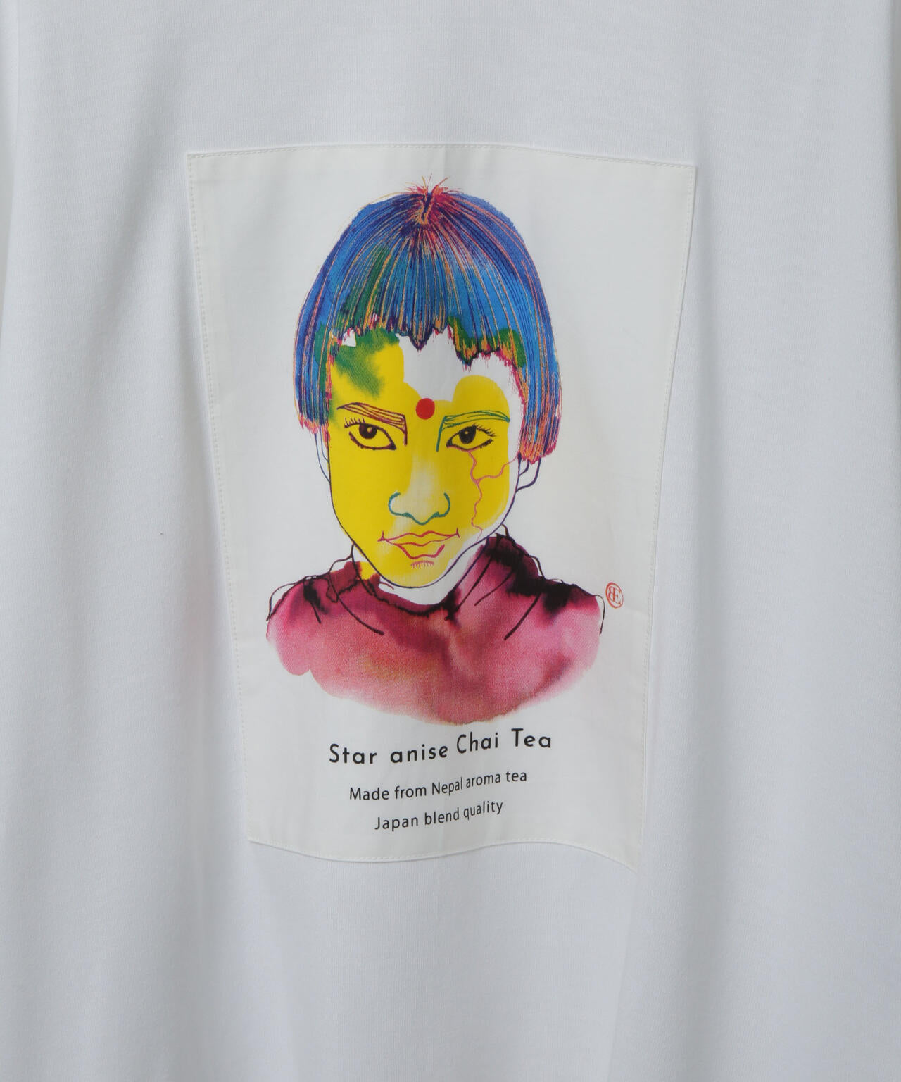 Anti Soaked(R)×SUNCHAIポートレート汗染み防止 Tシャツ長袖