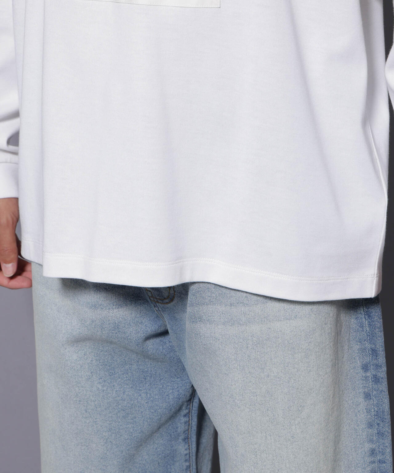 Anti Soaked(R)×SUNCHAIポートレート汗染み防止 Tシャツ長袖