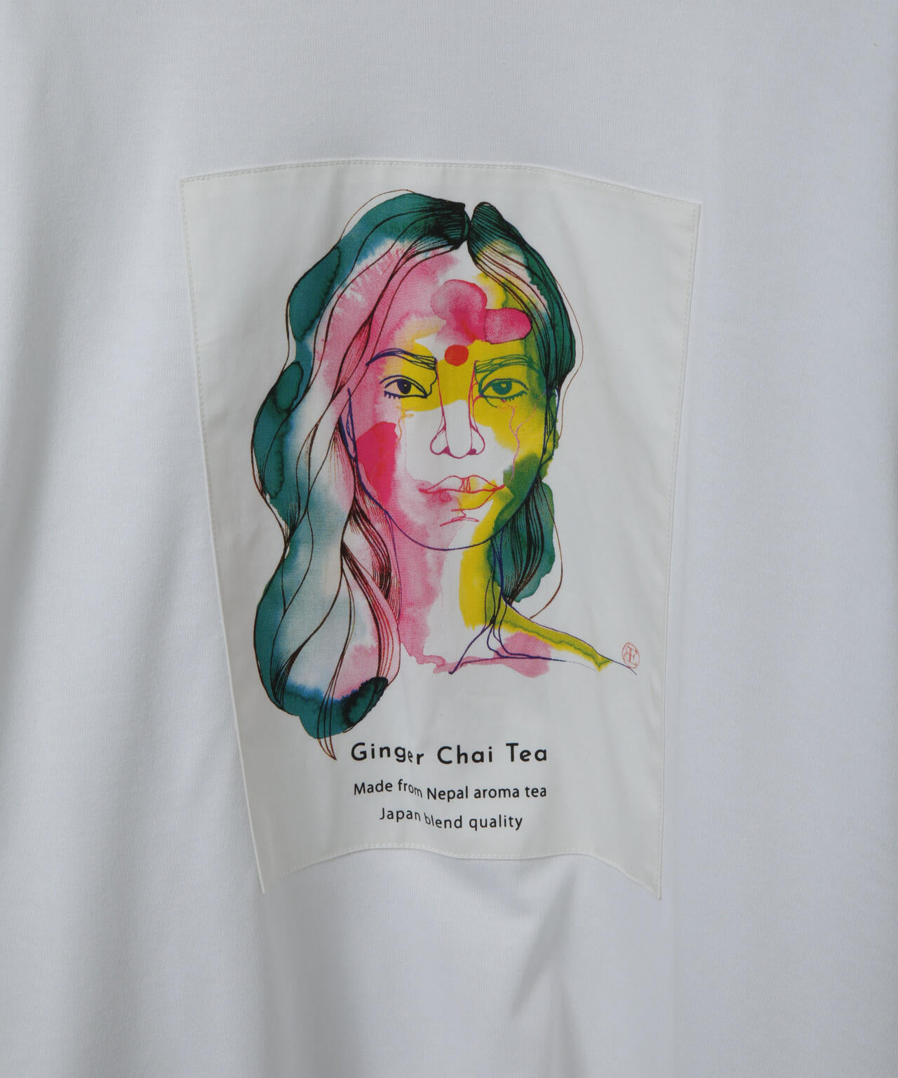 Anti Soaked(R)×SUNCHAIポートレート汗染み防止 Tシャツ長袖