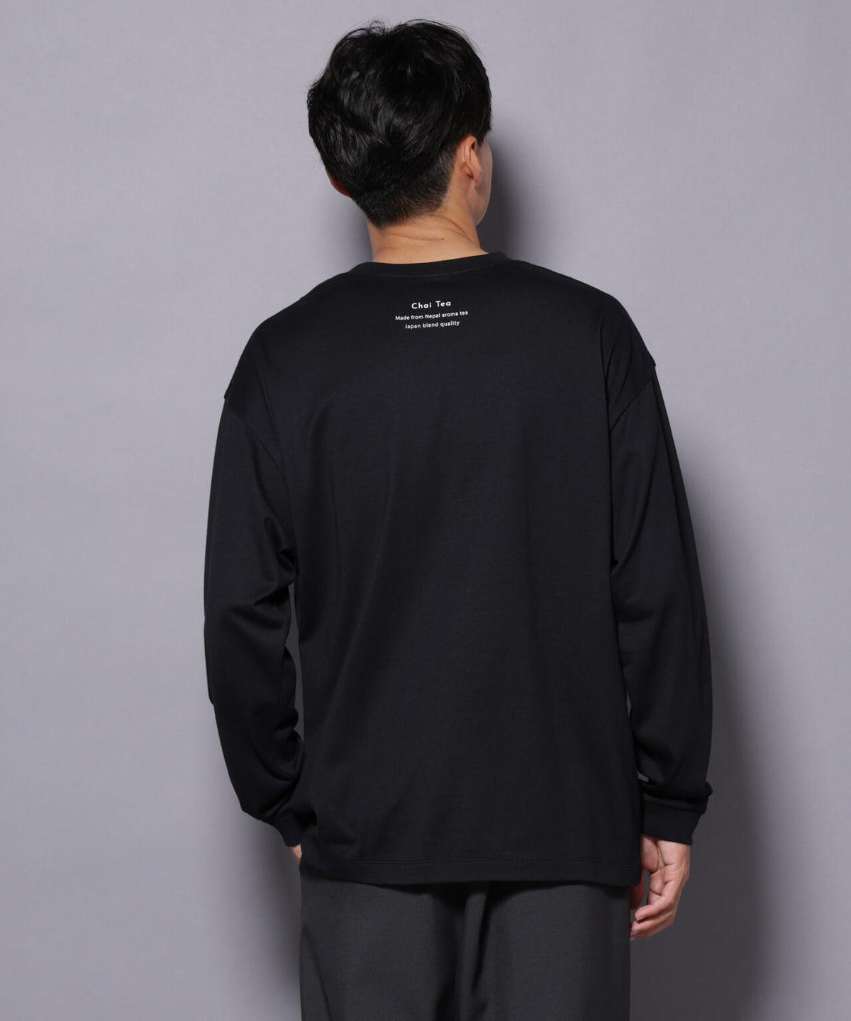 Anti Soaked(R)×SUNCHAI ロゴ刺繍 汗染み防止 Tシャツ長袖