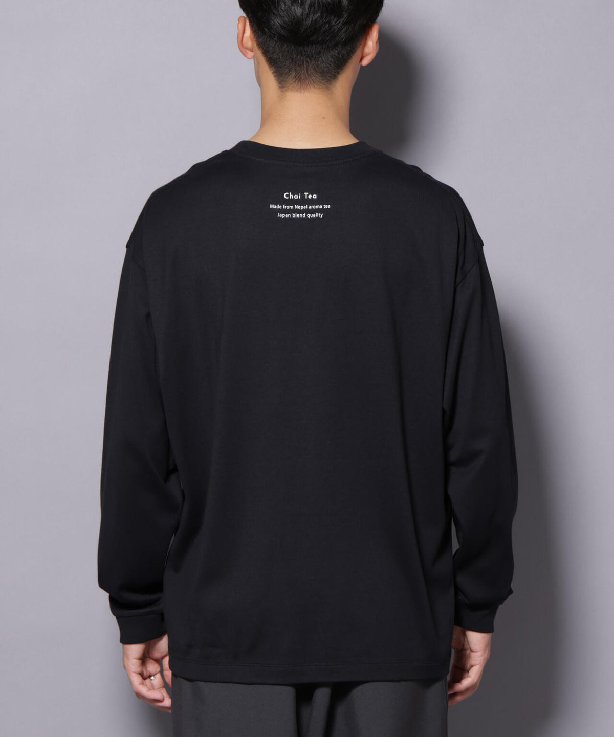 Anti Soaked(R)×SUNCHAI ロゴ刺繍 汗染み防止 Tシャツ長袖