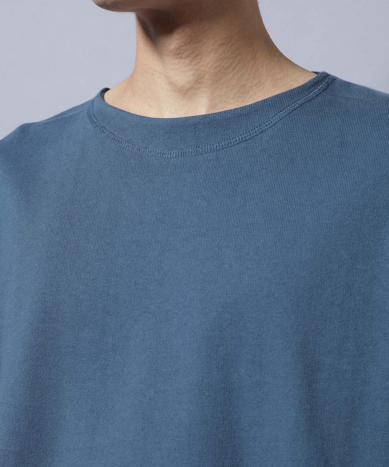 天竺ヘビーコットンボートネックTシャツ 長袖