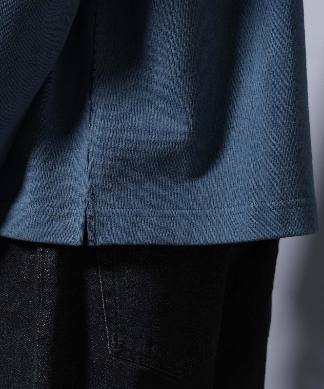 天竺ヘビーコットンボートネックTシャツ 長袖