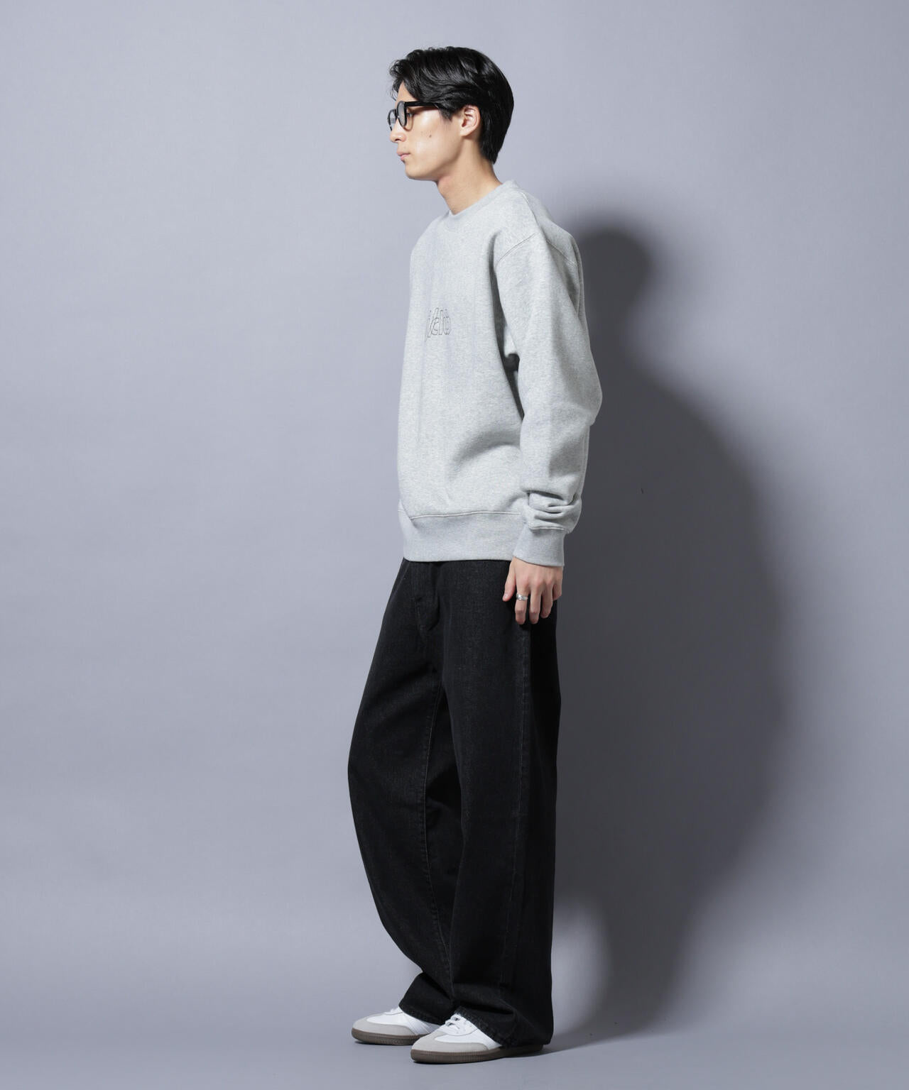 「NJ/CLUB」裏起毛 ジャージークルーネックスウェット