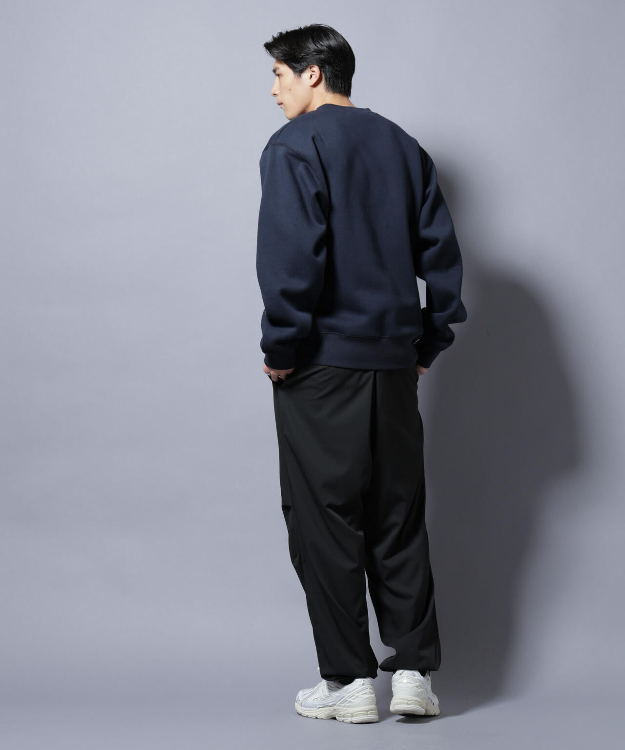 「NJ/CLUB」裏起毛 ジャージークルーネックスウェット