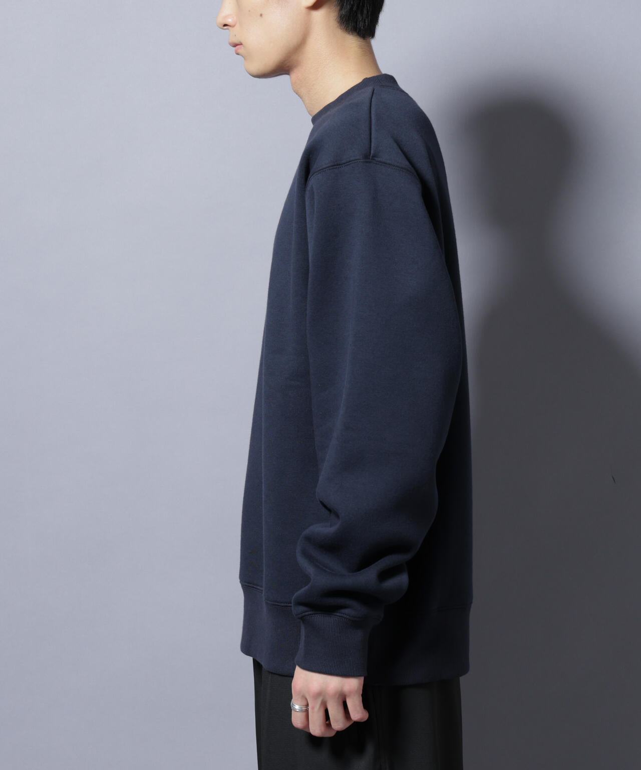 「NJ/CLUB」裏起毛 ジャージークルーネックスウェット