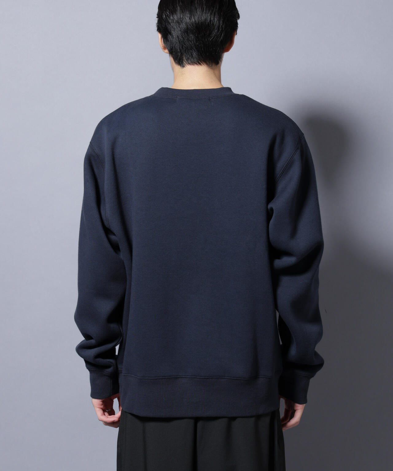 「NJ/CLUB」裏起毛 ジャージークルーネックスウェット