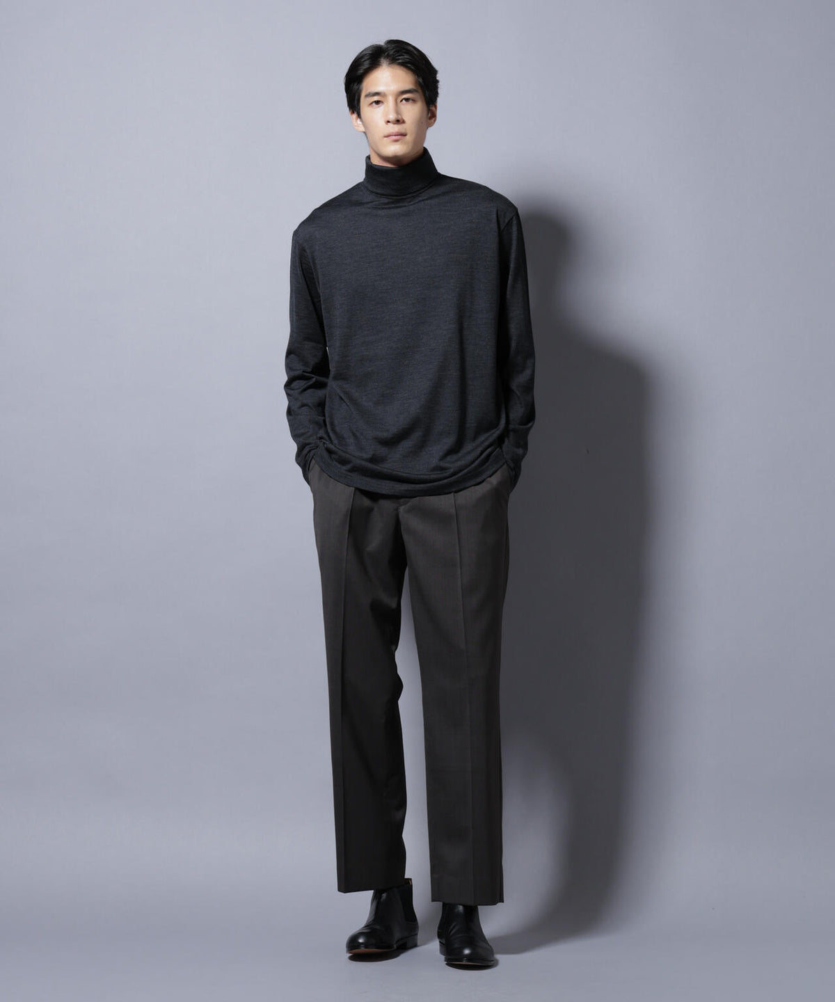 MIYATA×NANO JAPAN MADE 100%WOOL タートルネック