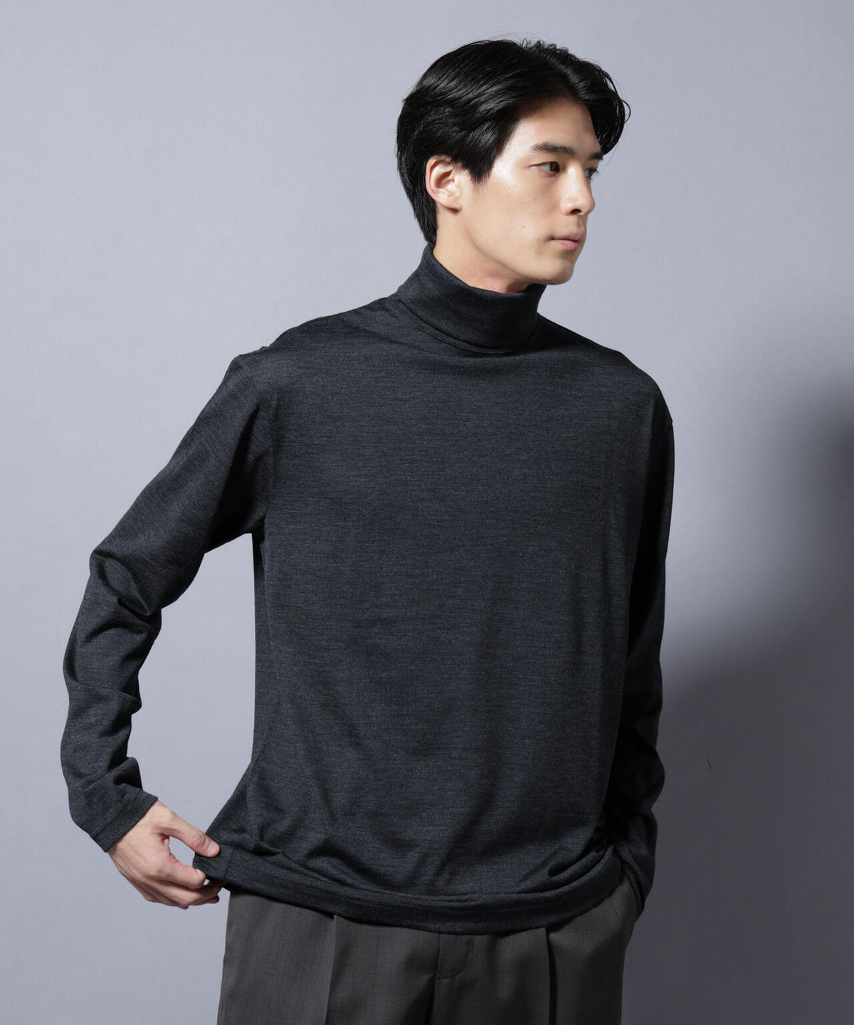 MIYATA×NANO JAPAN MADE 100%WOOL タートルネック