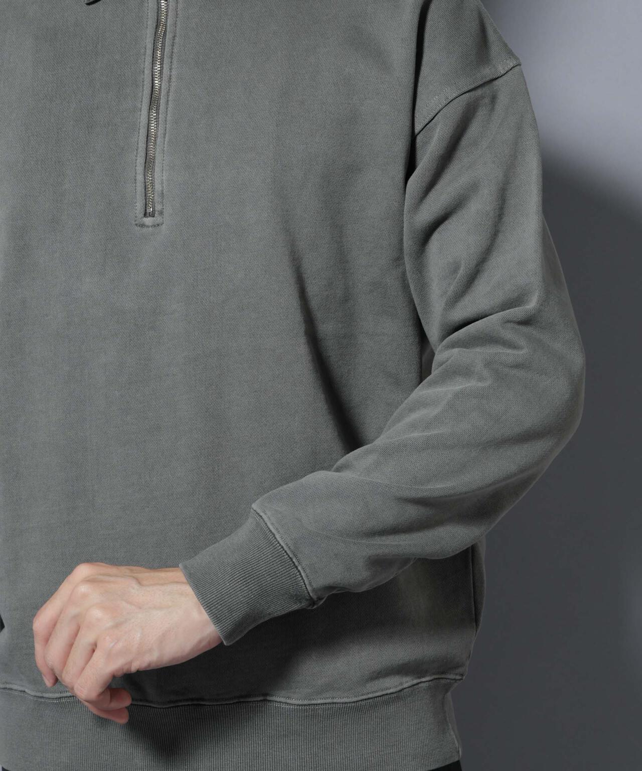 ヴィンテージライク ハーフZIPスウェット