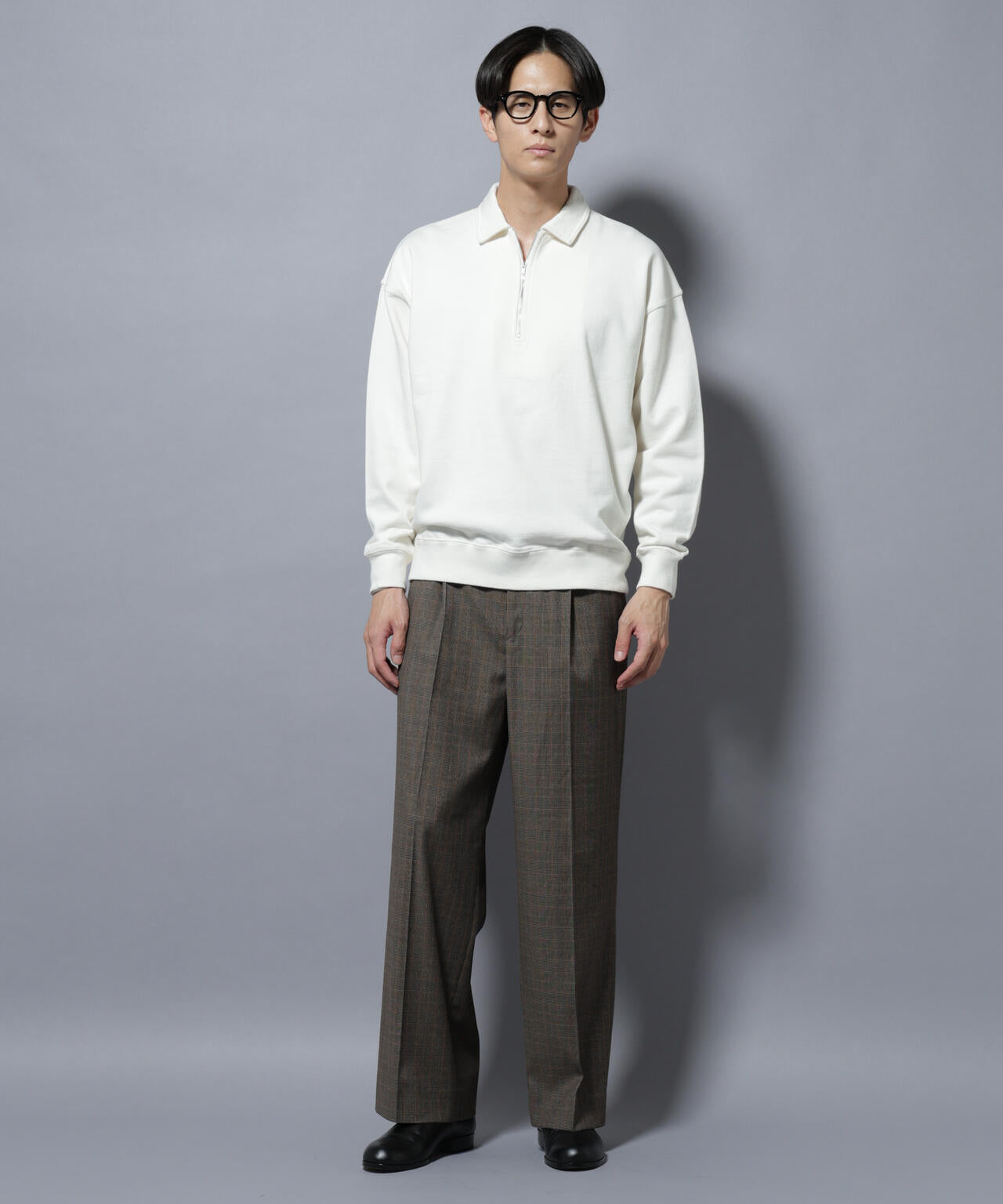 ヴィンテージライク ハーフZIPスウェット