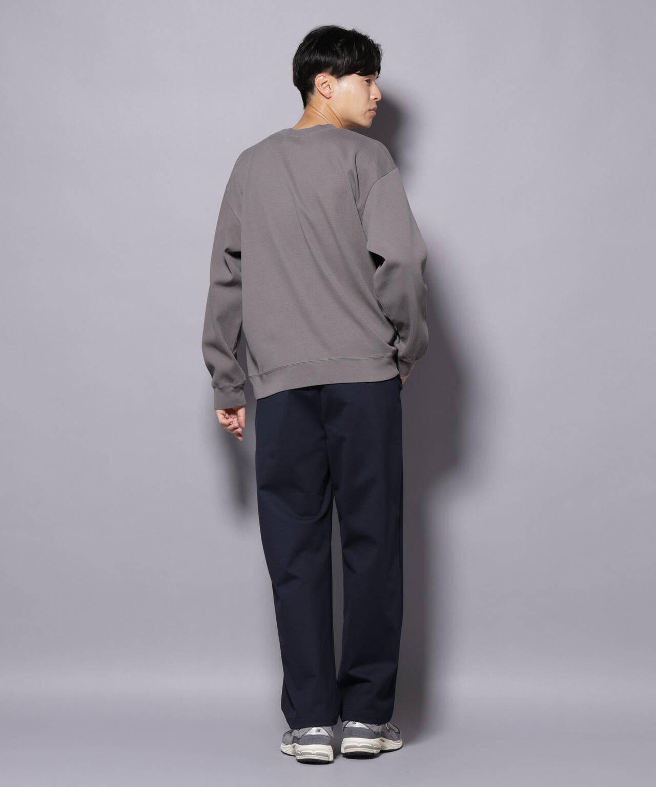 コットンガーメントダイサーマルクルーネックプルオーバー