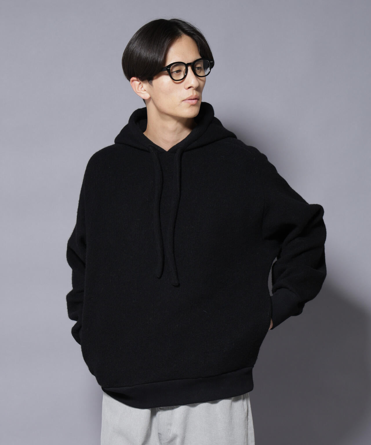 MIYATA×NANO JAPANMADE ウール/コットン パーカー
