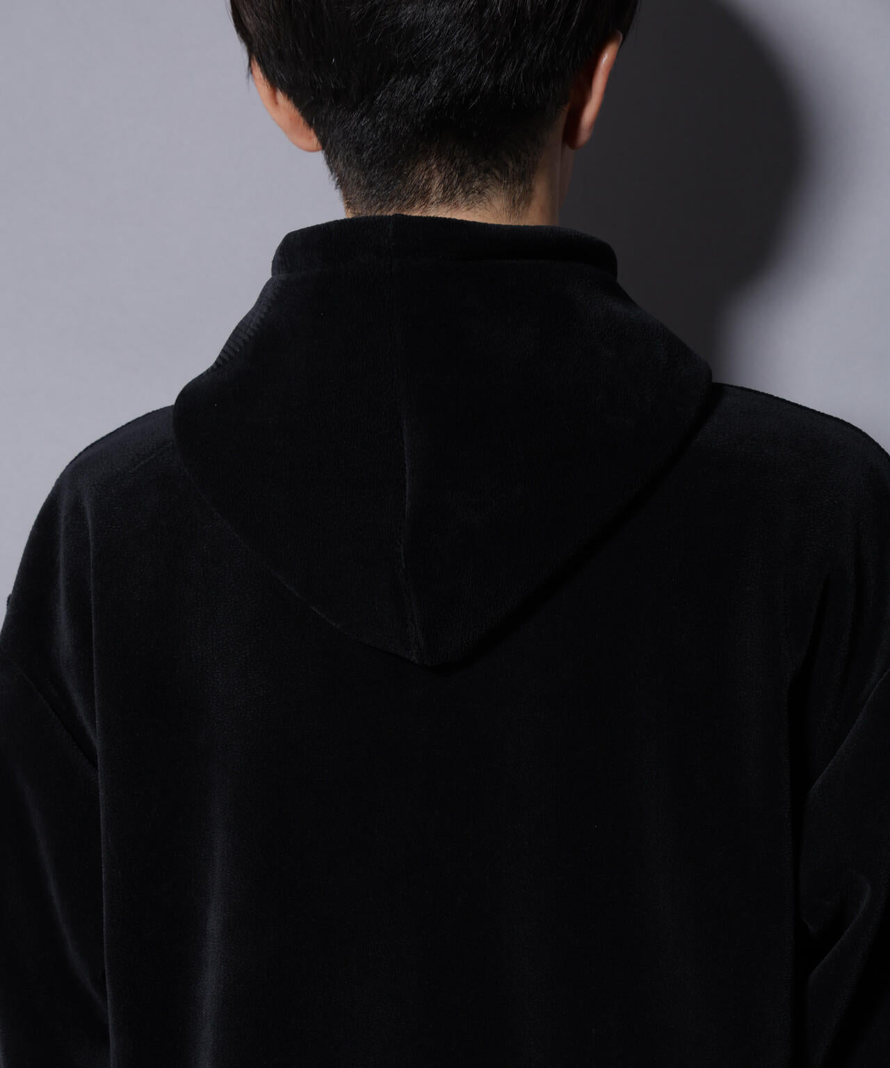 クロコ加工フリース ZIPパーカ