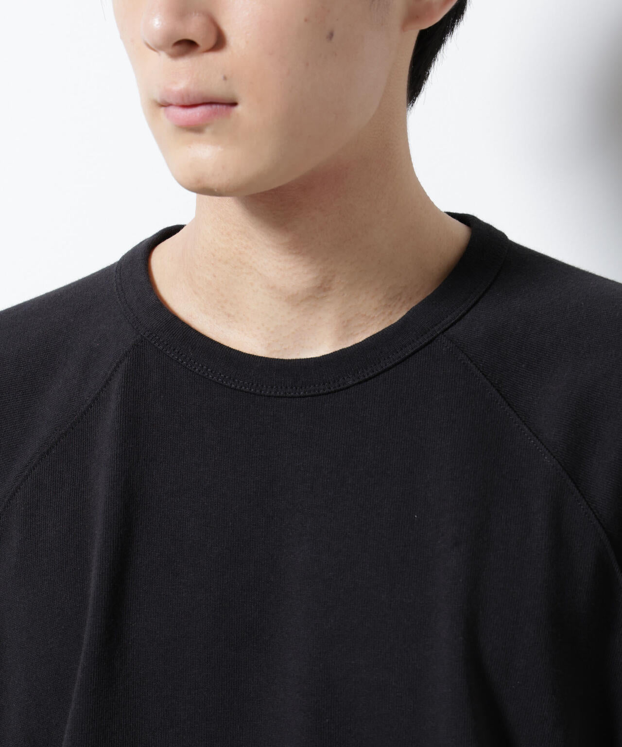 ヘビーウェイトコットンラグランスリーブTシャツ