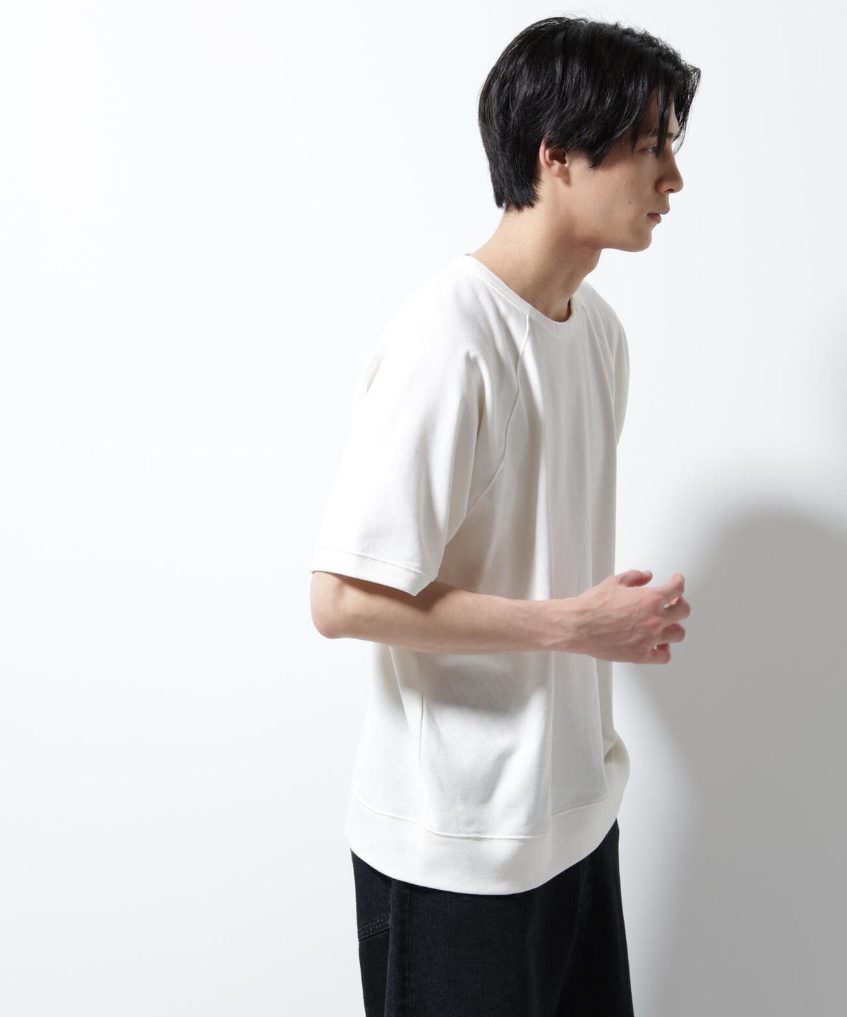 ヘビーウェイトコットンラグランスリーブTシャツ