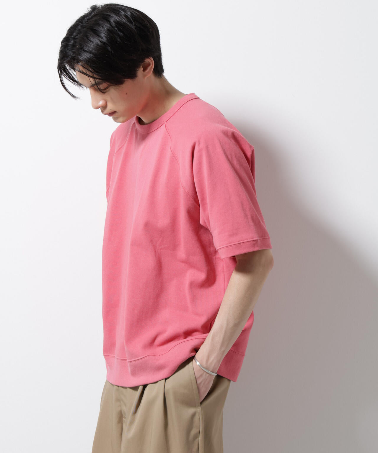 ヘビーウェイトコットンラグランスリーブTシャツ