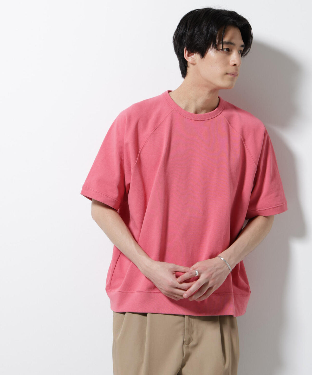 ヘビーウェイトコットンラグランスリーブTシャツ
