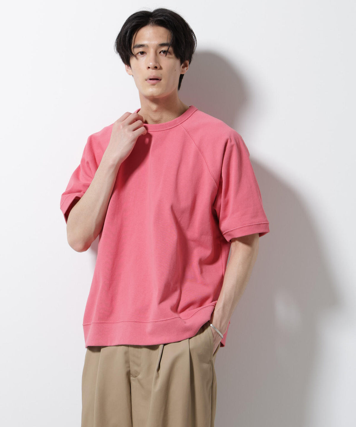 ヘビーウェイトコットンラグランスリーブTシャツ