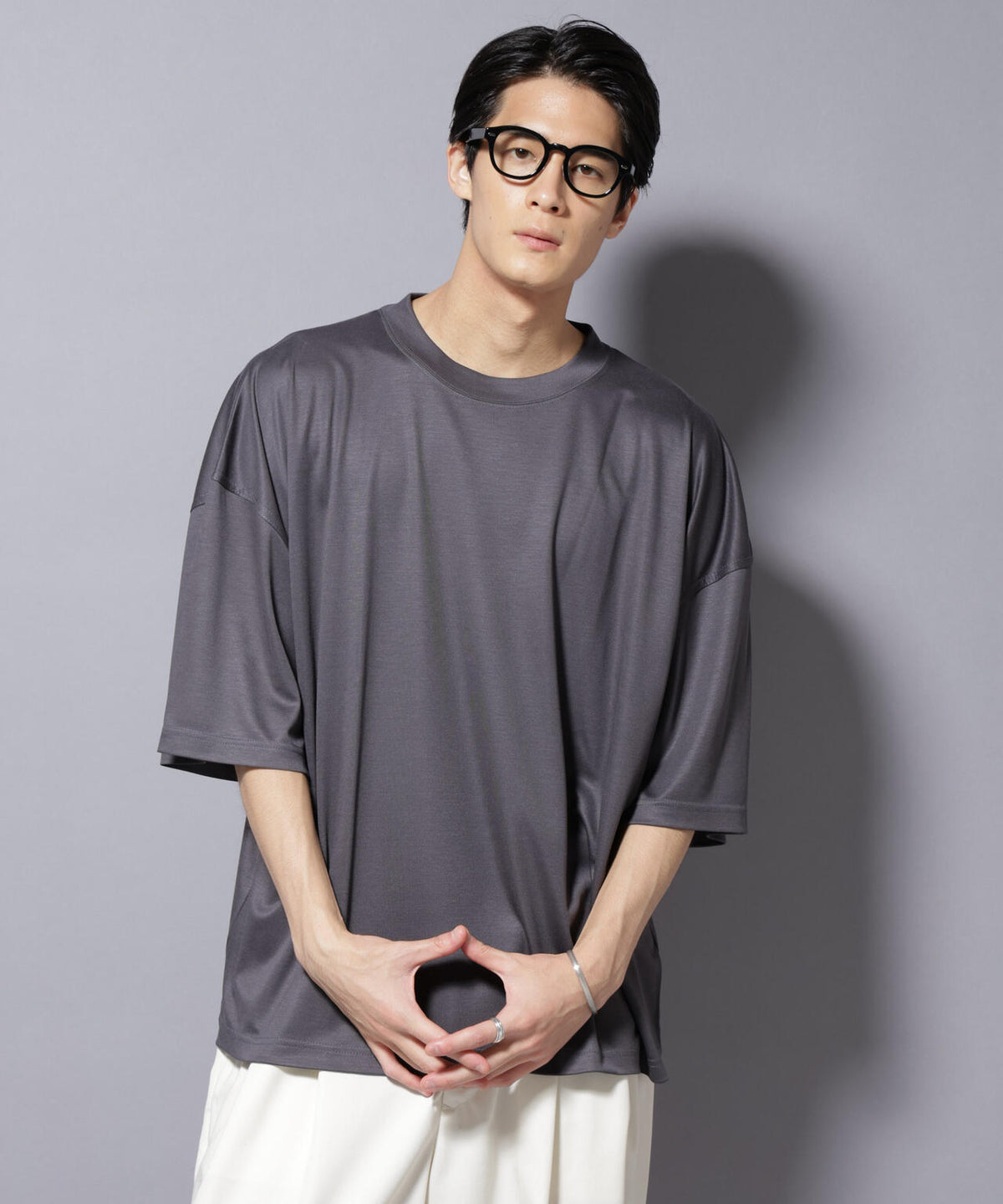 MIYATA×NANO JAPAN MADE キュプラ混 Tシャツ
