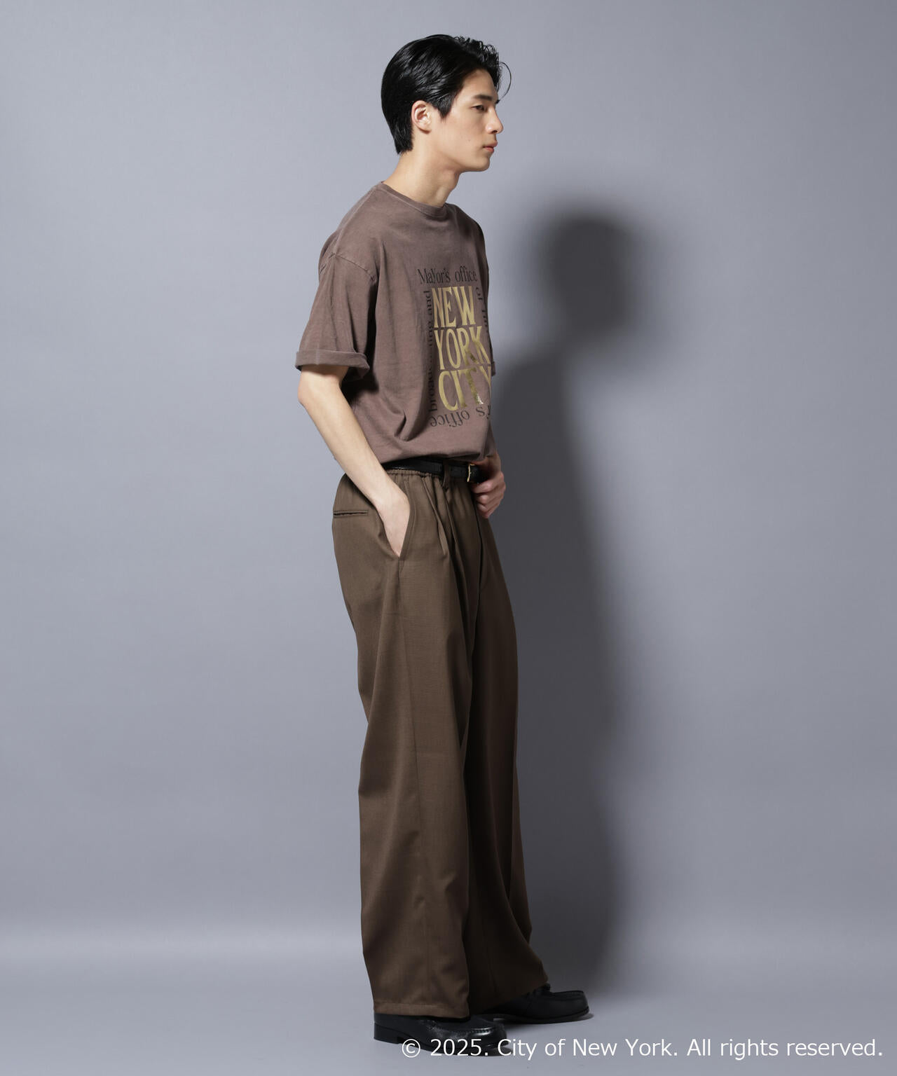 別注GOOD ROCK SPEED NYC 箔プリントTシャツ