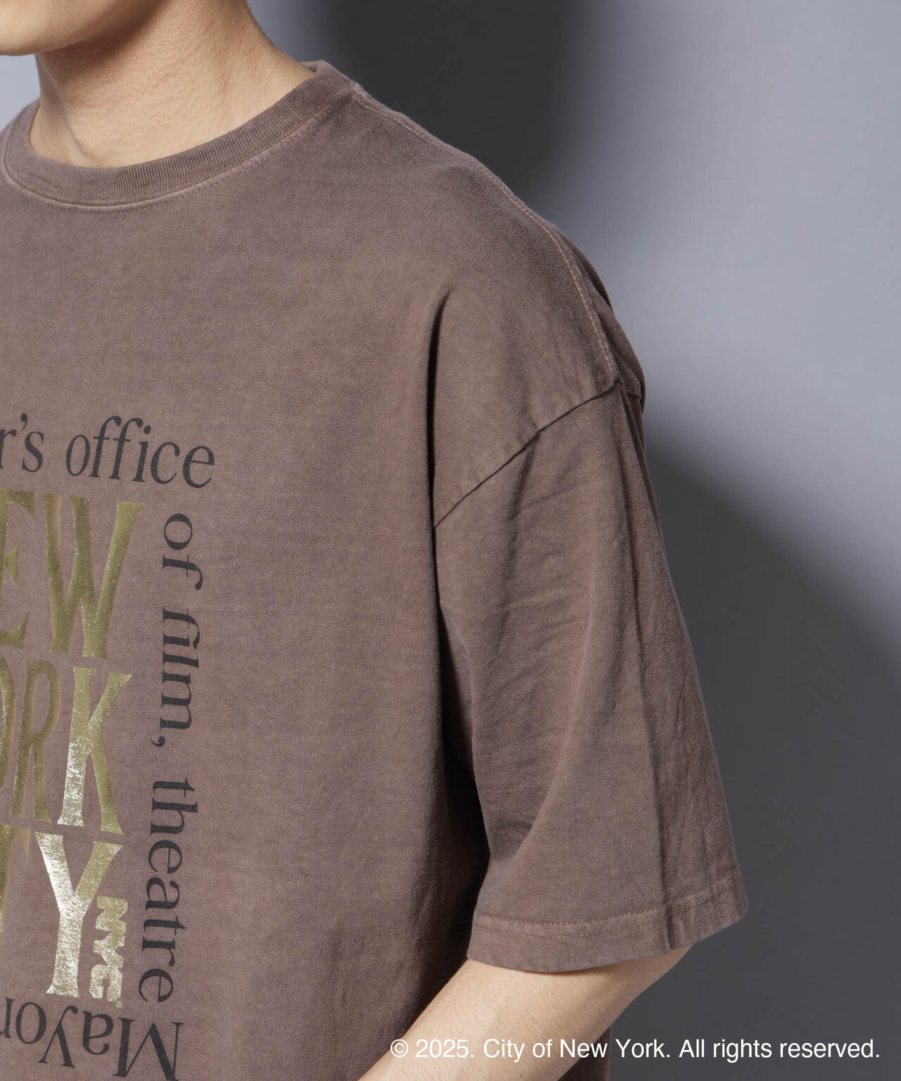 別注GOOD ROCK SPEED NYC 箔プリントTシャツ